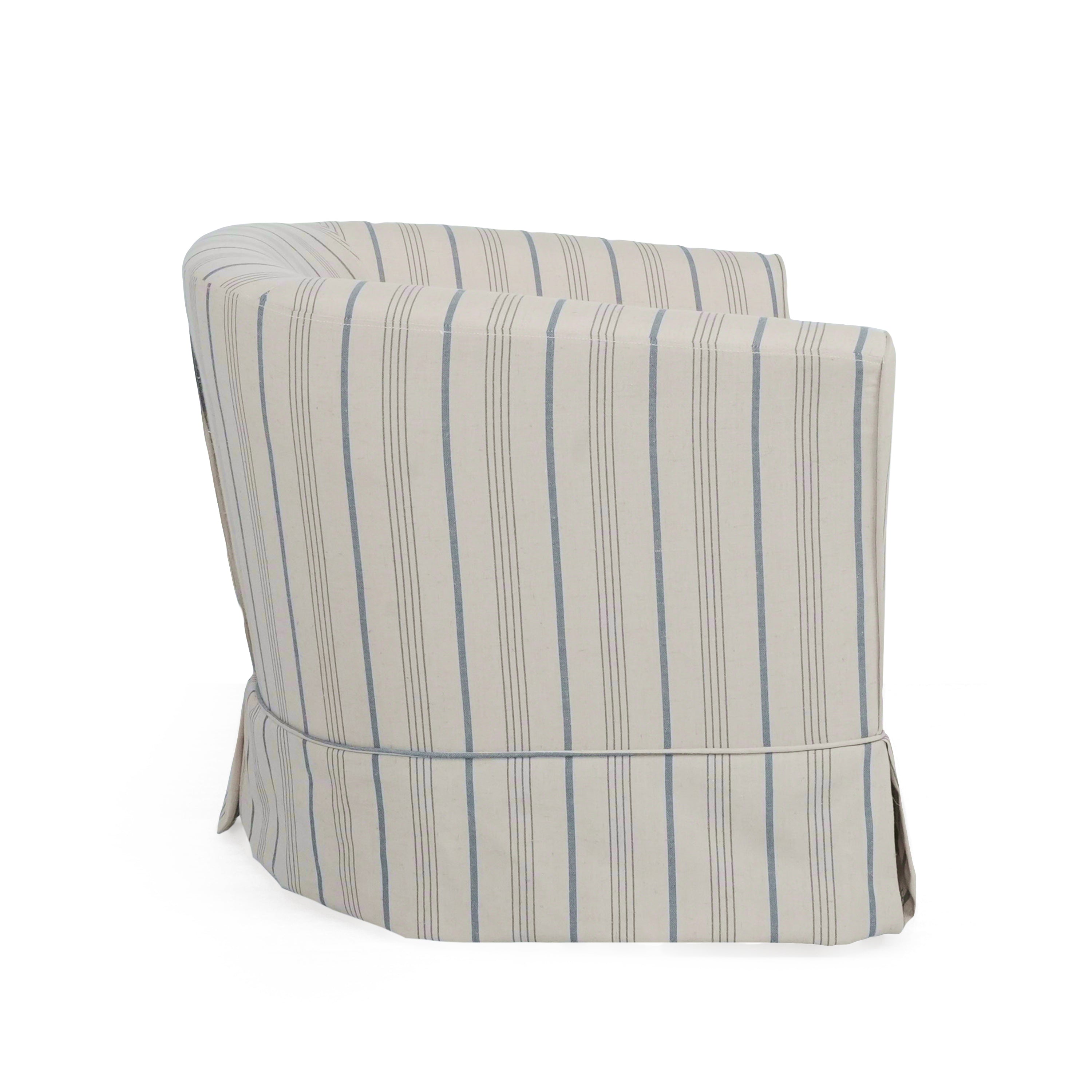 Zeniqua 27" Upholstered Swivel Chair with Loose Cover