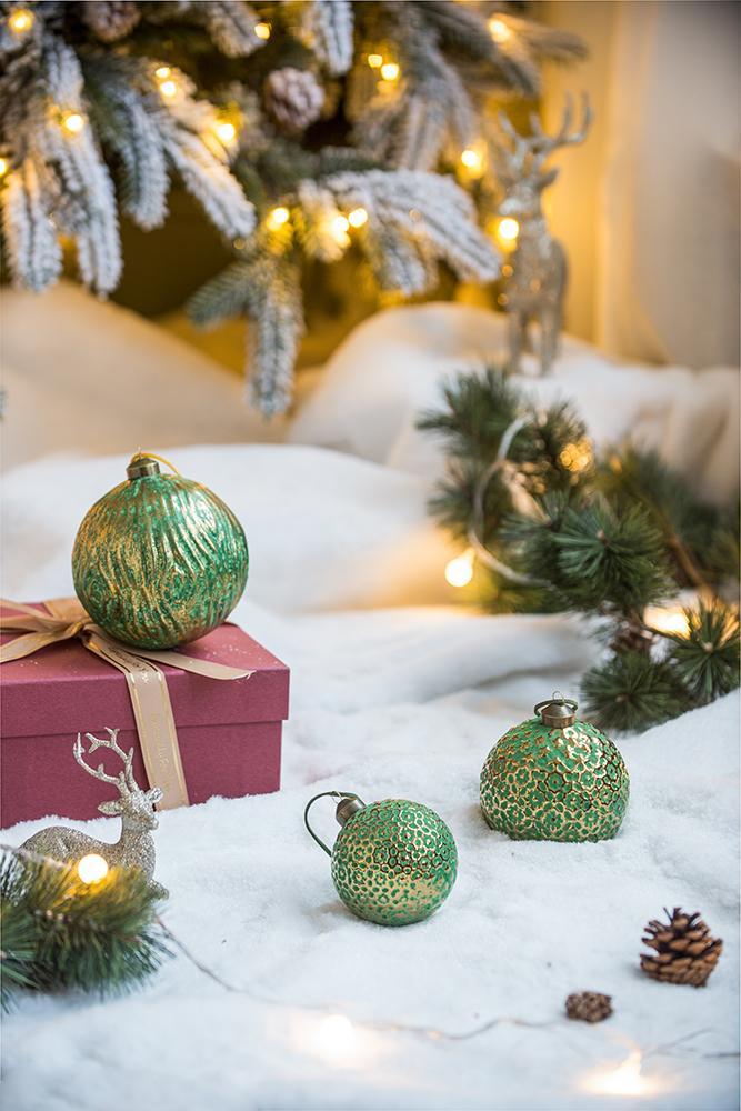 Christmas Ball Ornaments, Glass Decorative Hanging Ball Christmas Tree Ornaments For Holiday Party Decorations