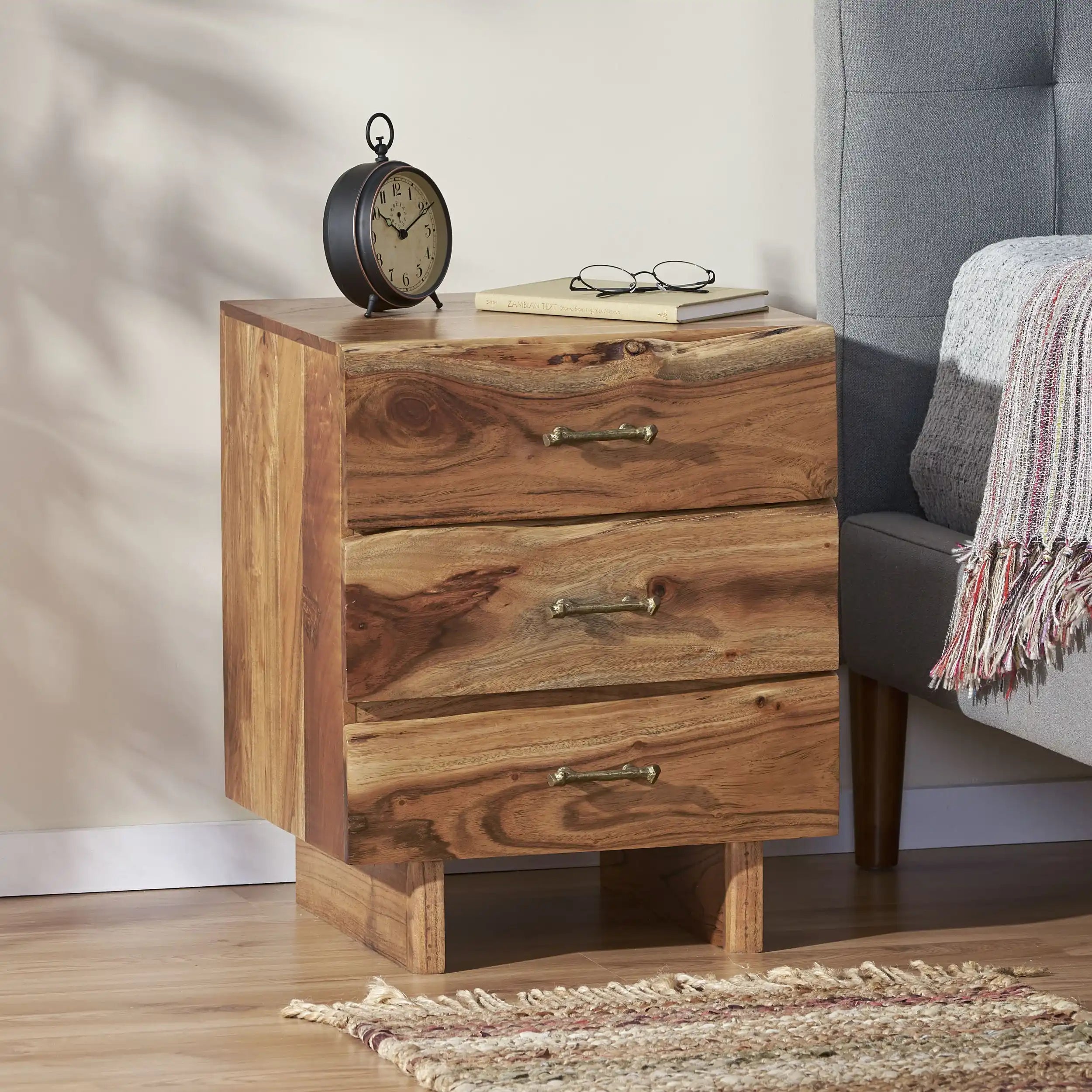 Bella Bloom Modern Nightstand