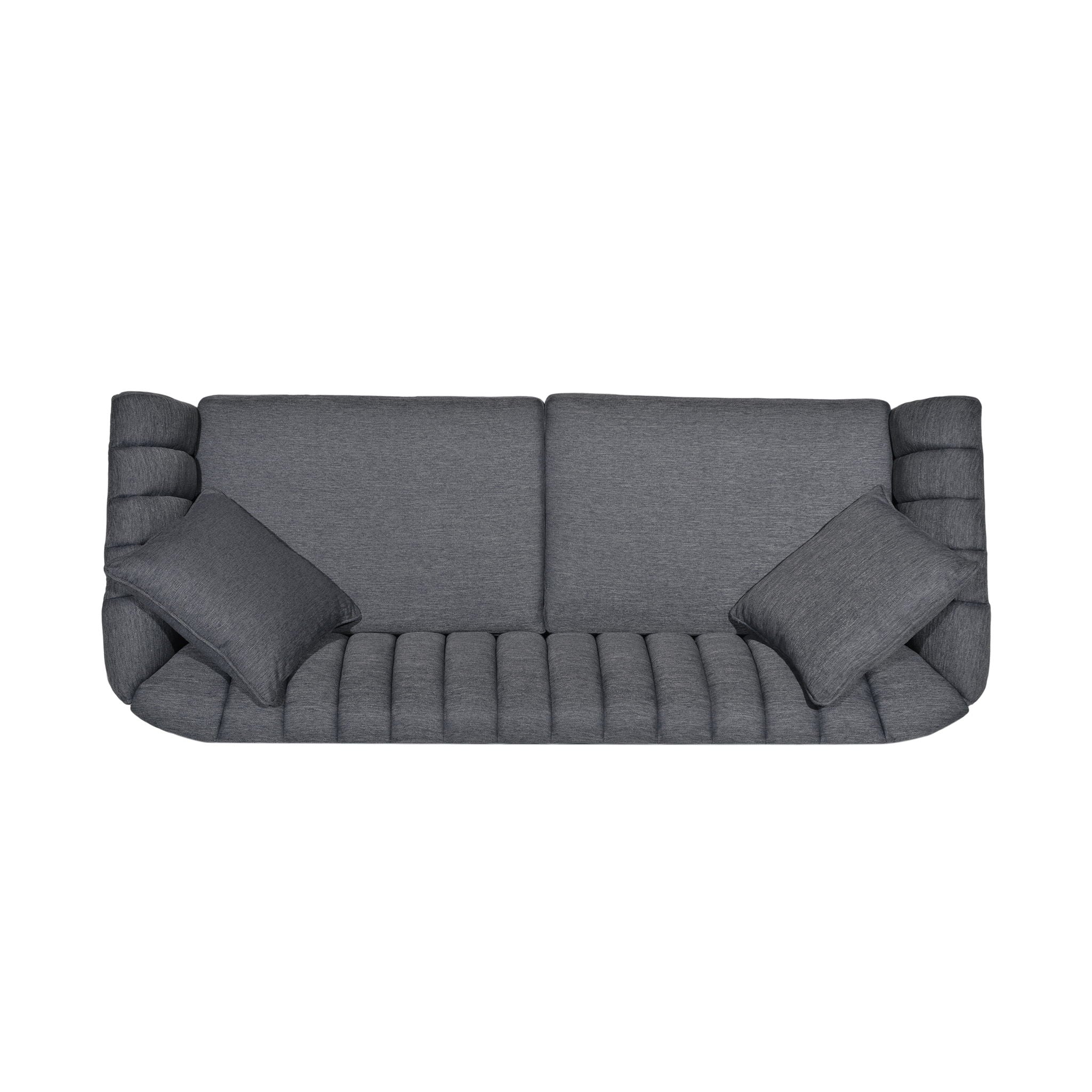 Contemporary 3 Seater Sofa With Plush Accents