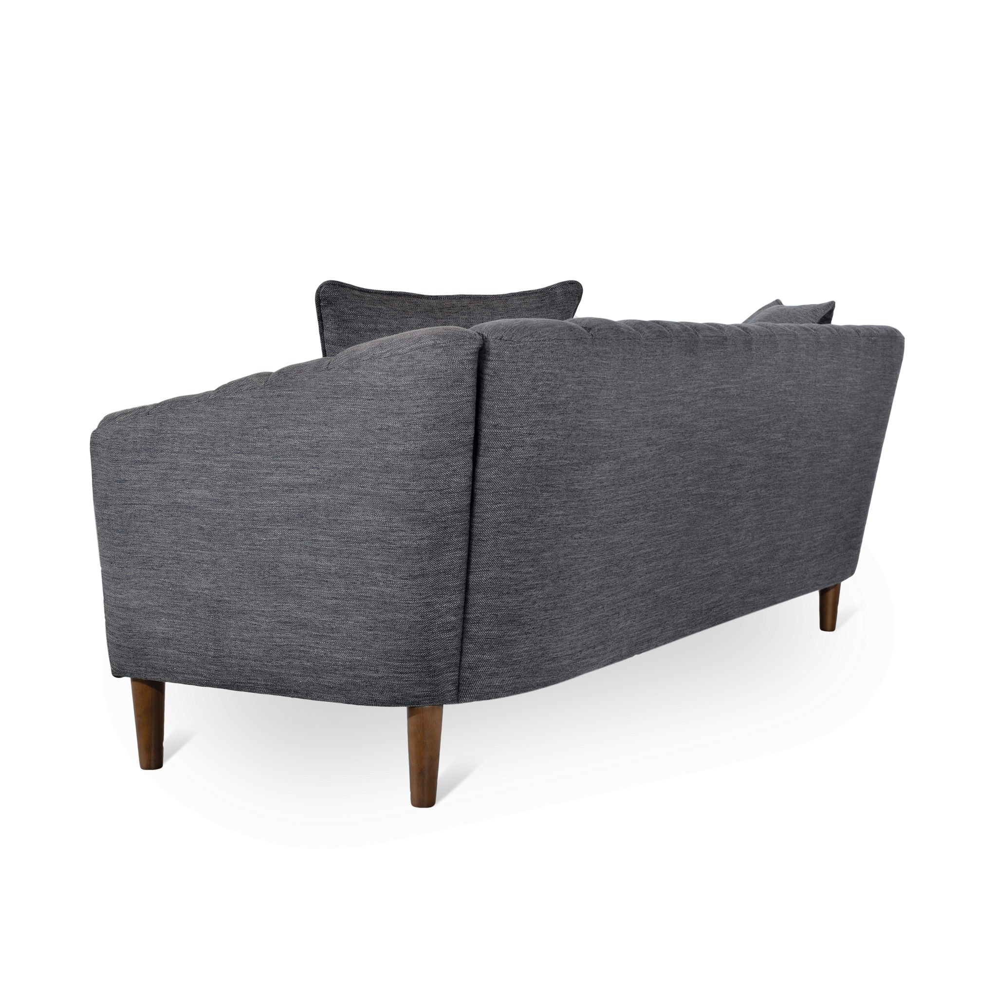 Contemporary 3 Seater Sofa With Plush Accents