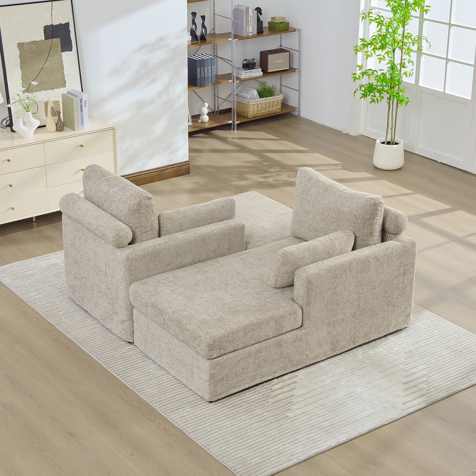 Wide Sofa Bed - Taupe