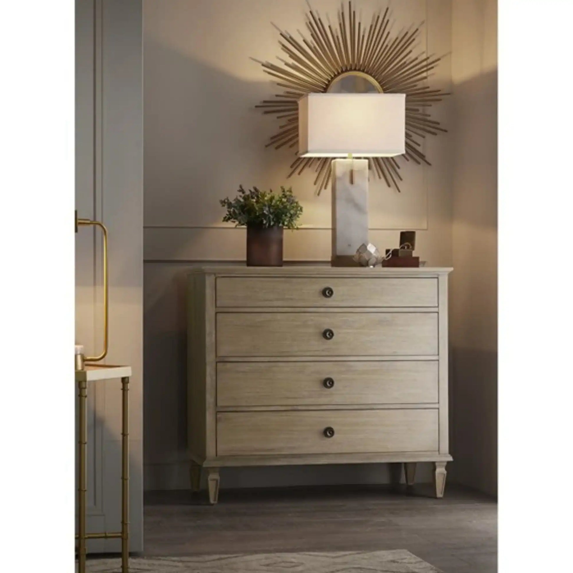 French Inspired Small Dresser - Wire Brushed Light Natural - Best Buy Furniture