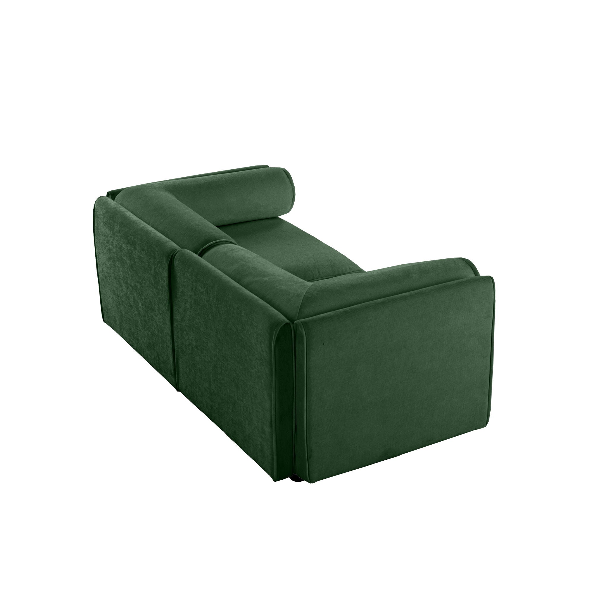Stylish Chenille Sofa With Storage Seat And Cylindrical Backrest - Best Buy Furniture