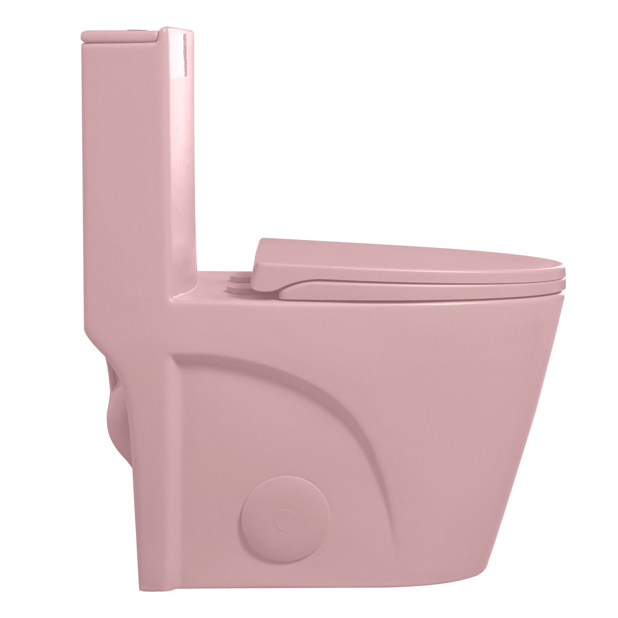 1.1 / 1.60 Gpf Dual-Flush One Piece Toilet, Water-Saving Elongated Comfort Height Floor Mounted, Soft Close 1000 Gram Map Flushing Score Toilet 23T01-Rs - Rose - Best Buy Furniture