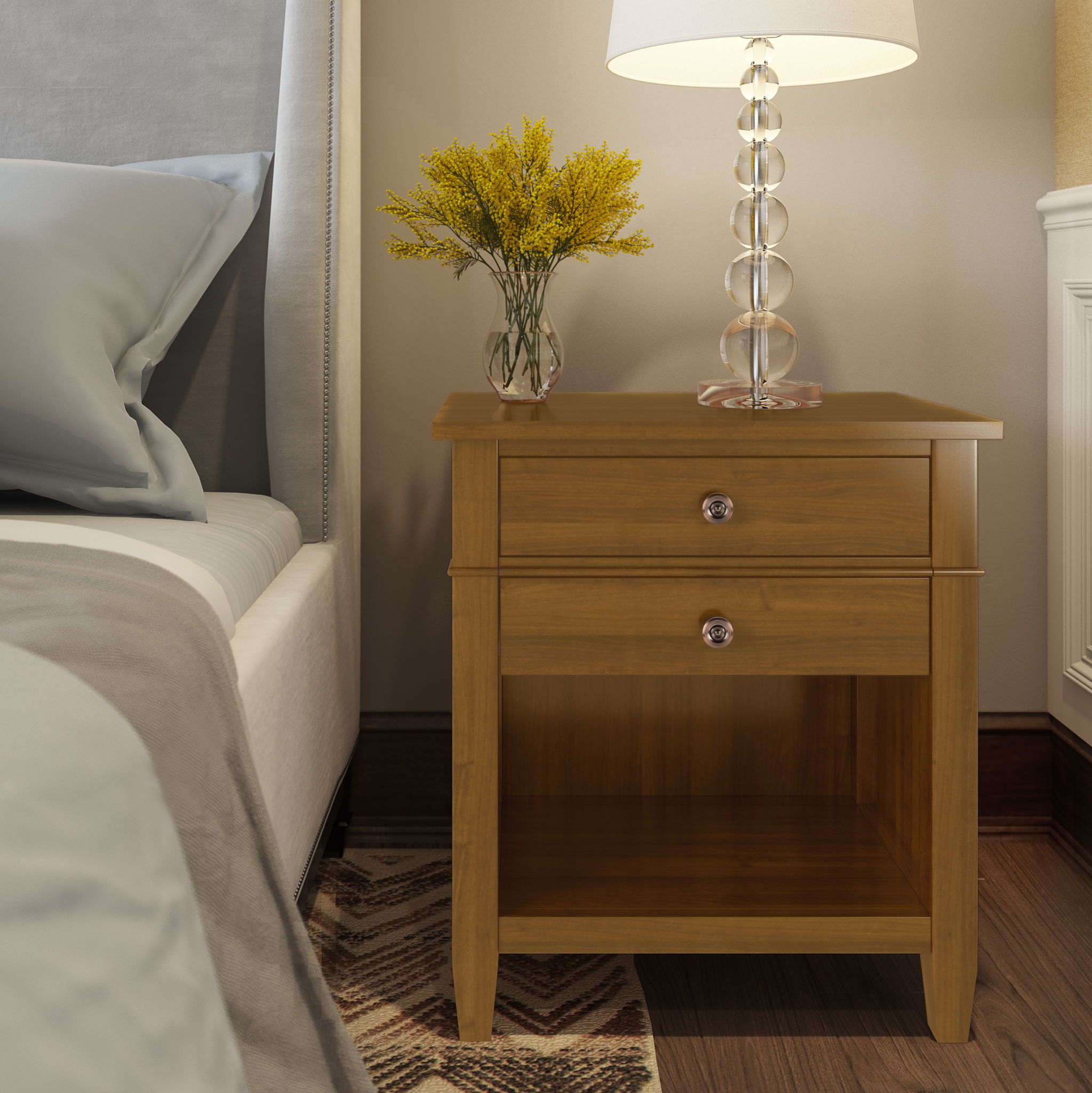 Carlton - Bedside Table, Handcrafted