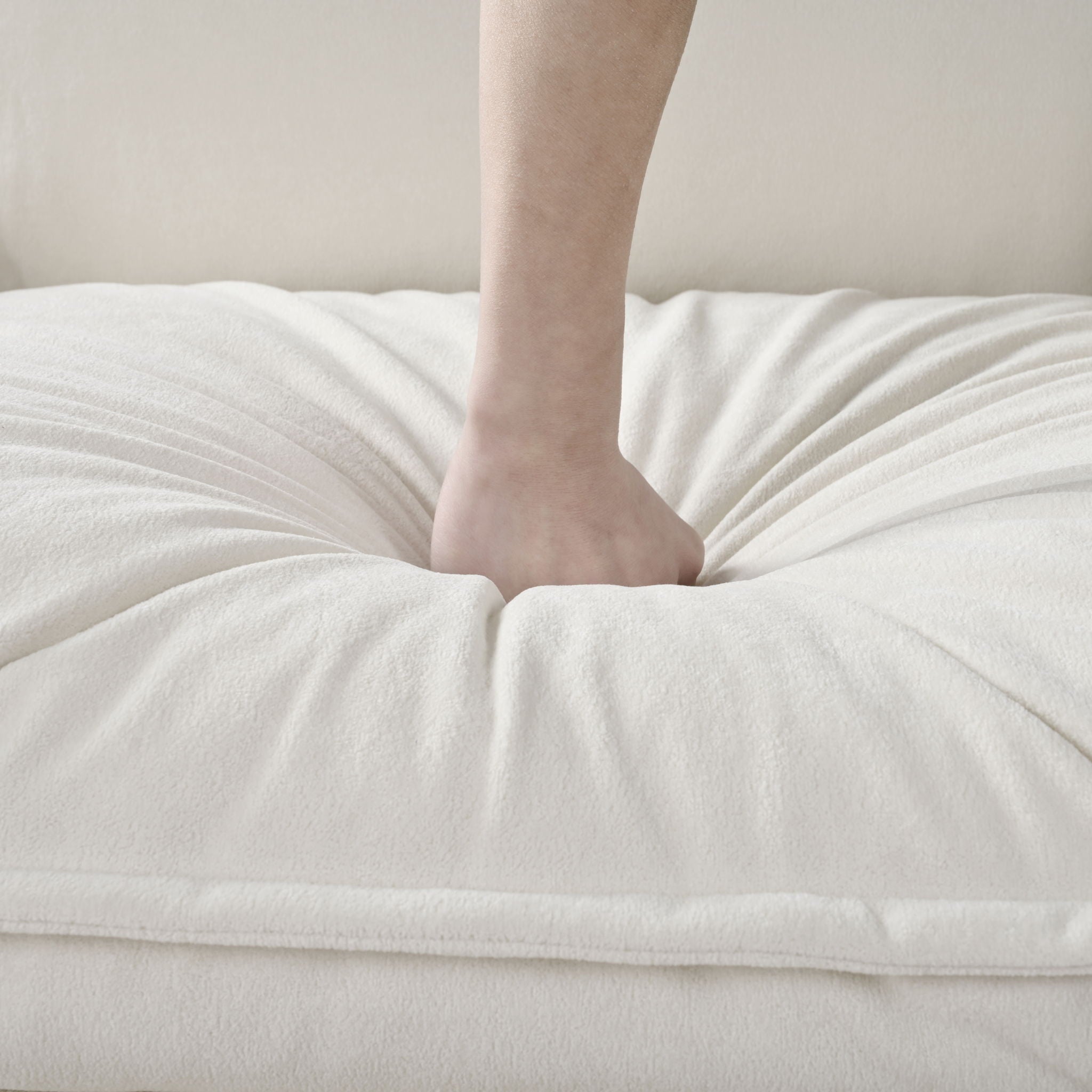 Oversized Chair With Movable Ottoman, Soft Upholstered Lounge Chair