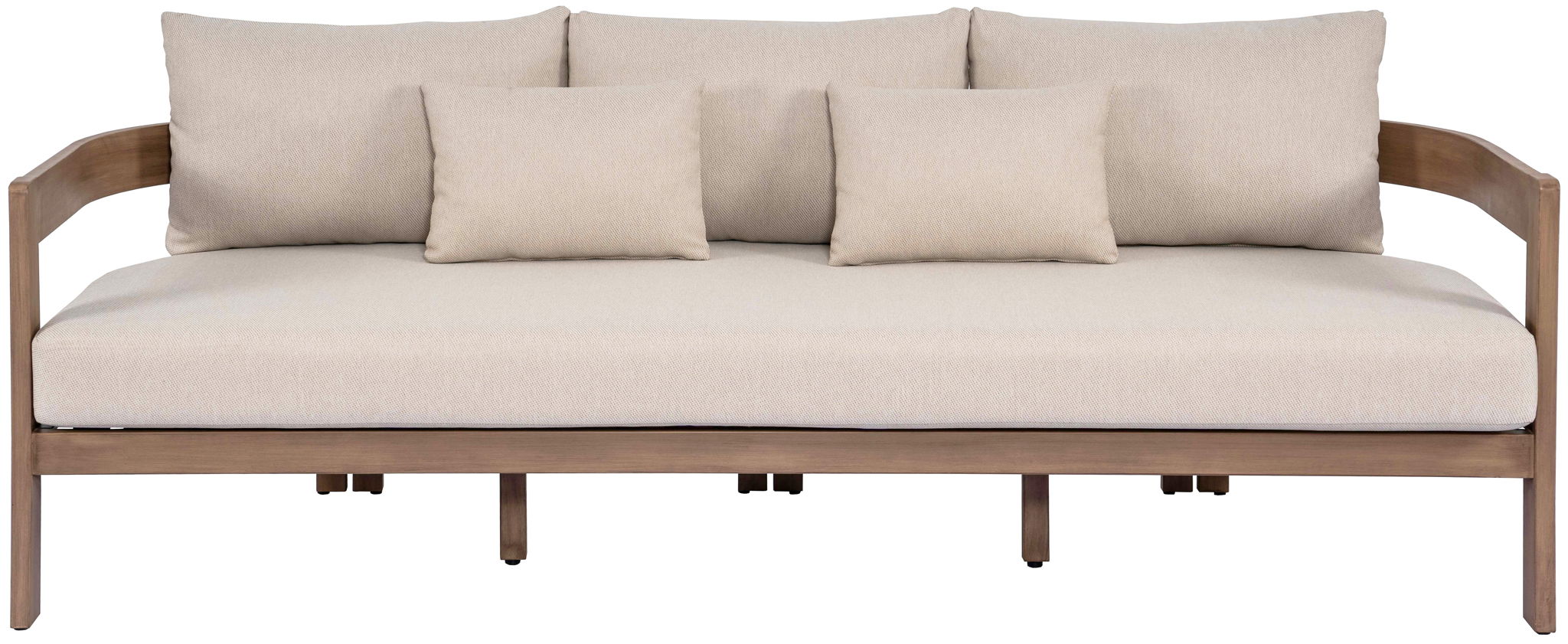 Newport - Water Resistant Fabric 86.75" Upholstered Outdoor Patio Sofa