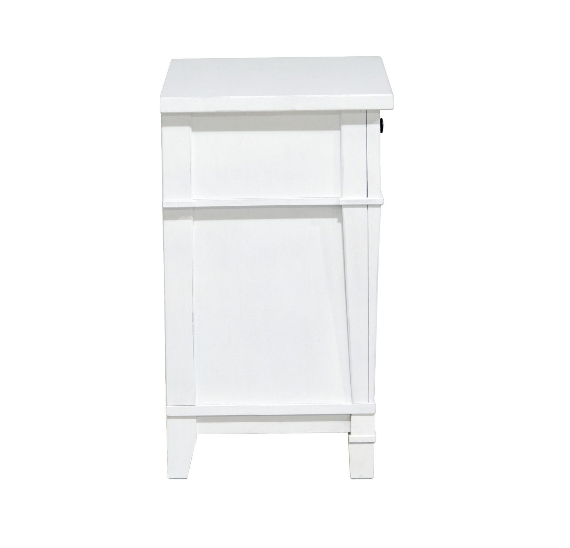 Coastal 3 Drawer Nightstand - White - Best Buy Furniture