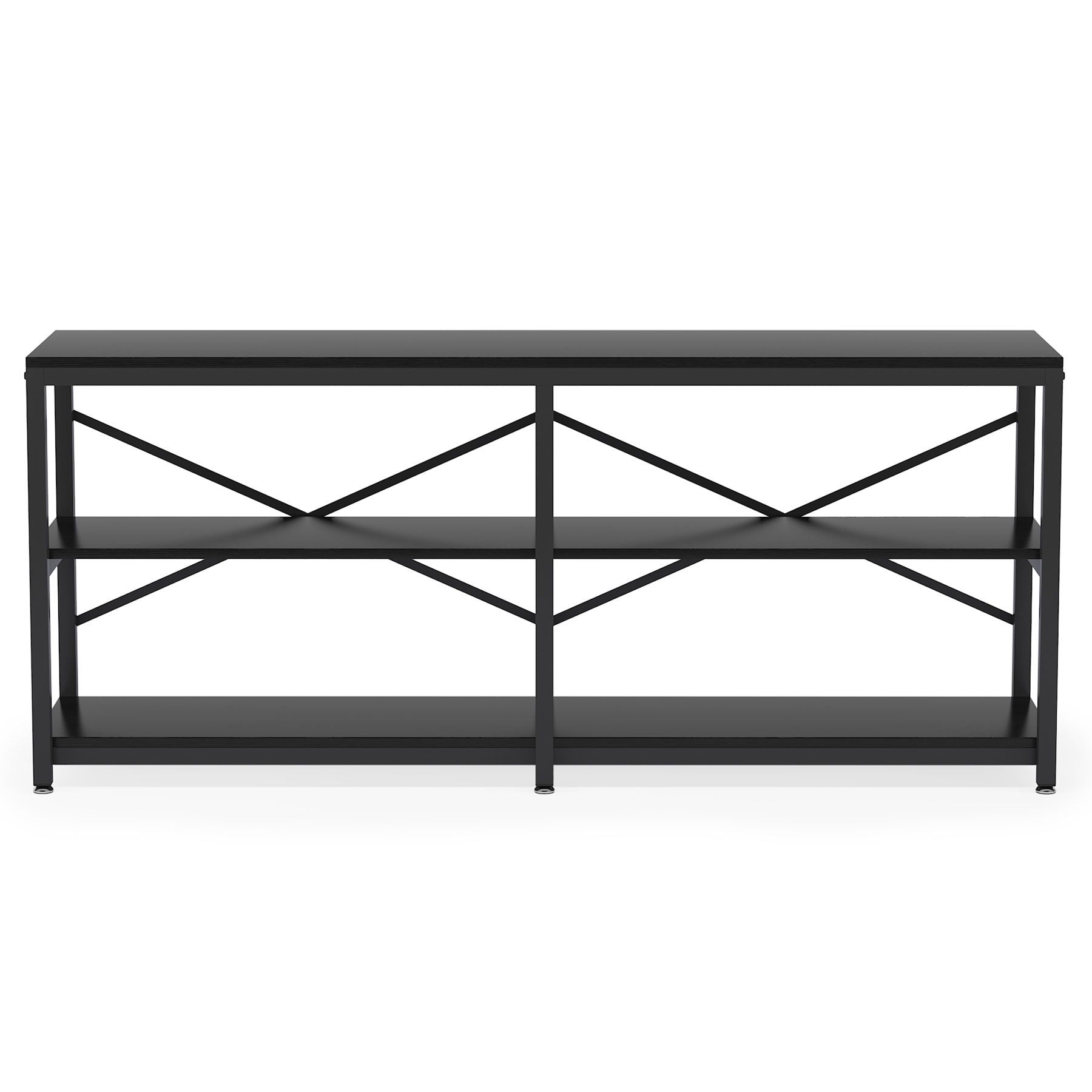 Console Table With X Back Design, Extra Long Storage