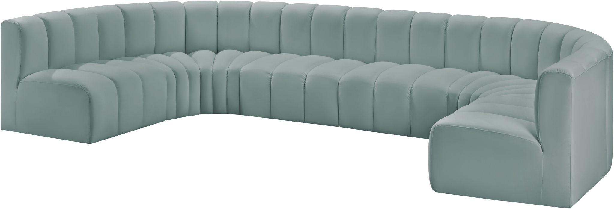 Arc - Faux Leather Modular U-Shaped Sectional