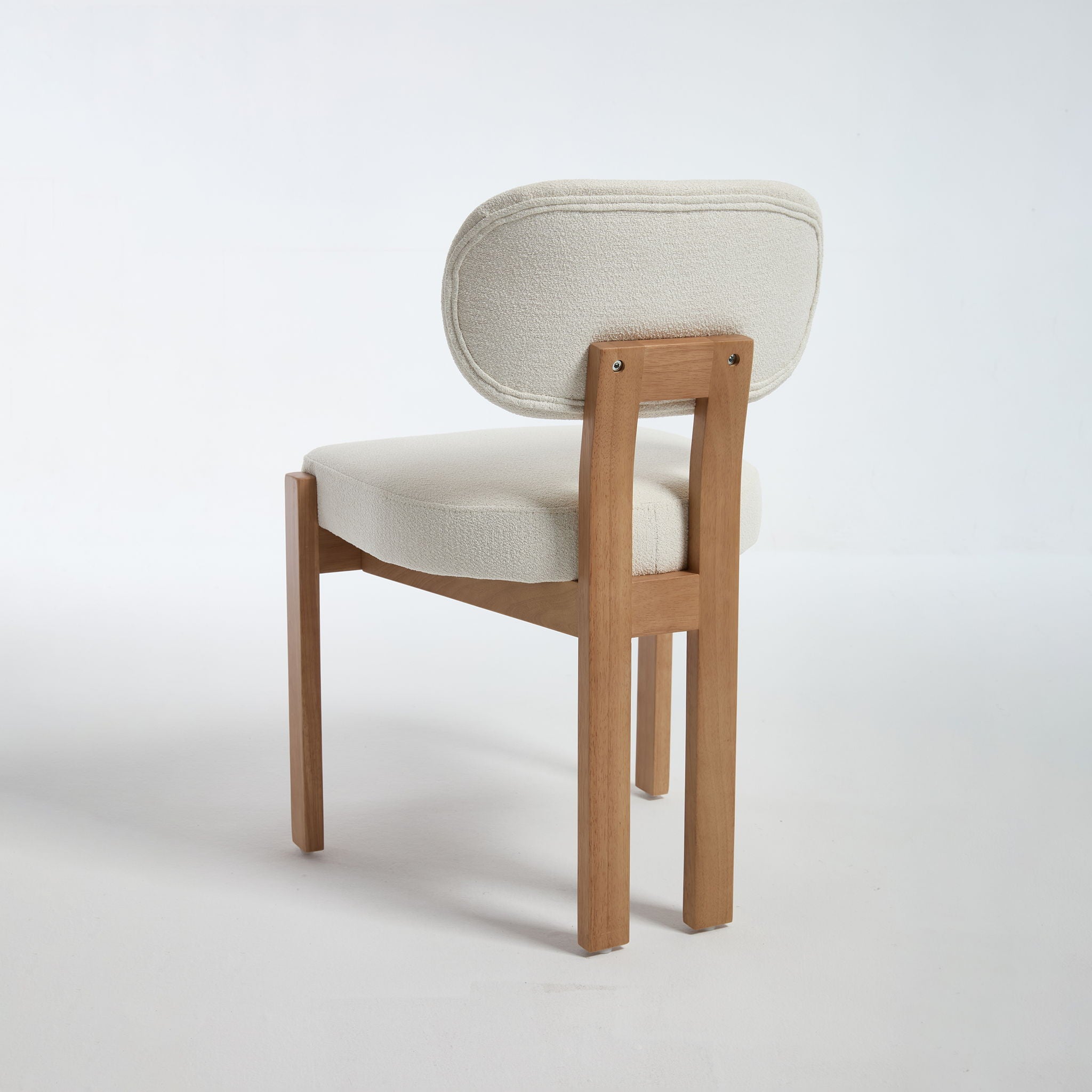 Dining Chairs With Ergonomic Backrest And Adjustable Feet (Set of 2)