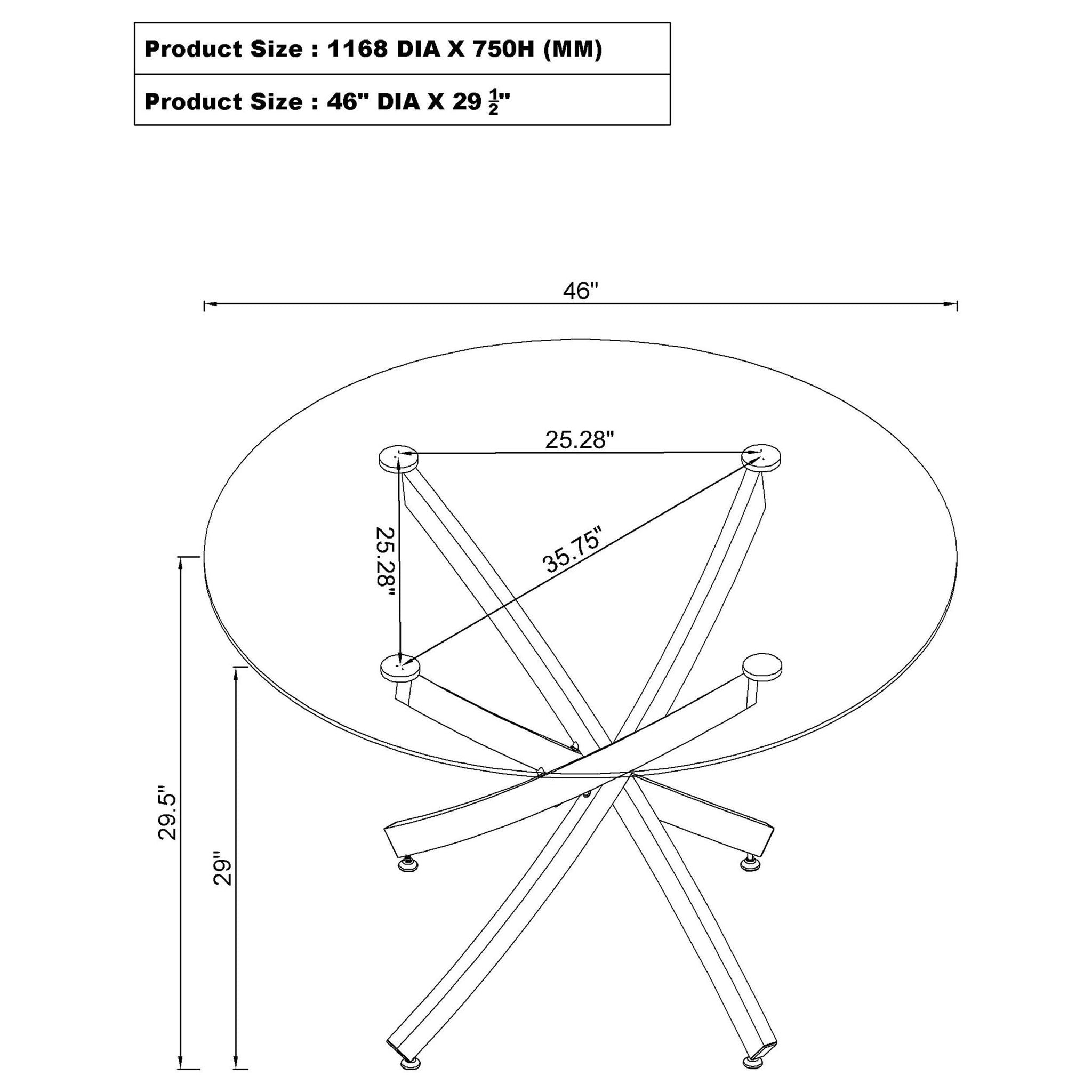 Orlette - Dining Table - Clear