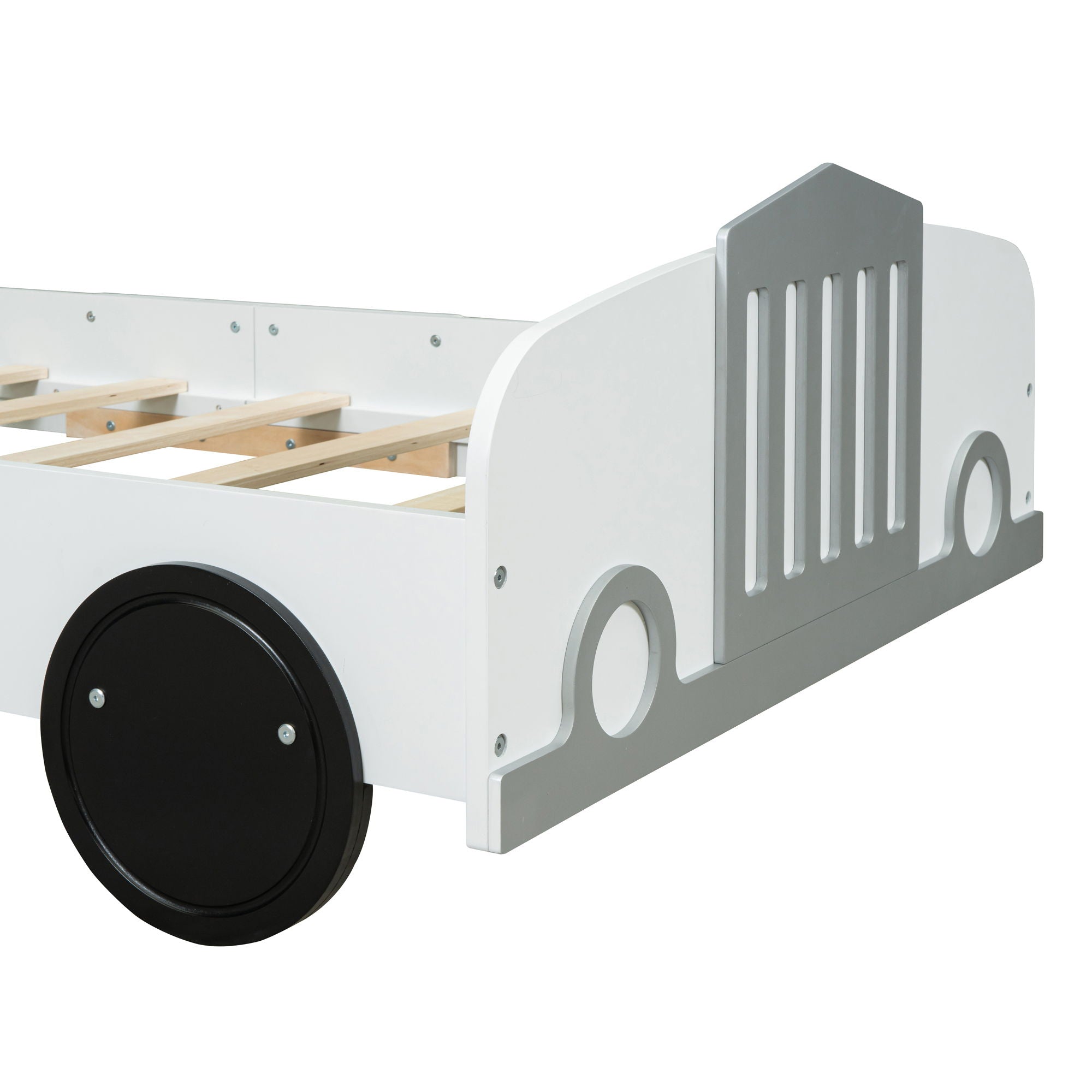 Car Shaped Platform Bed With Wheels