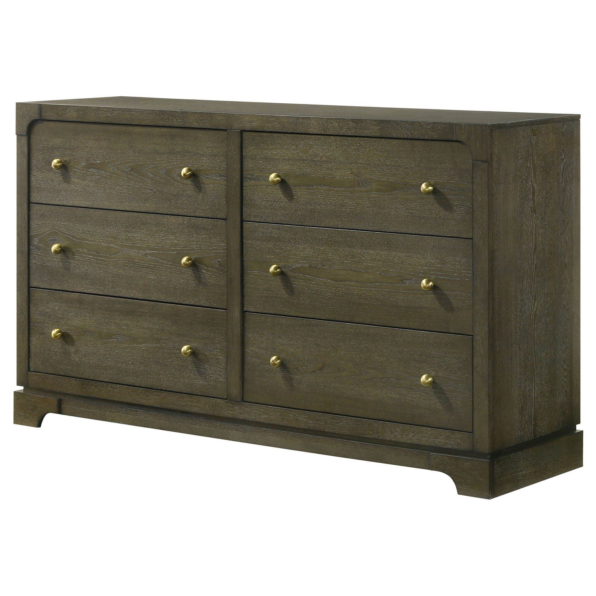 Sundance - 6 Drawer Dresser Cabinet - Dark Brown