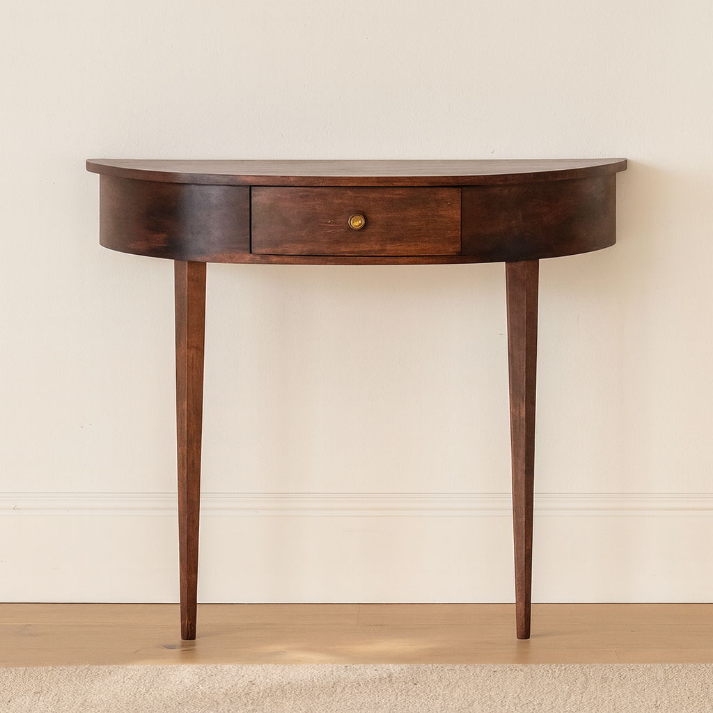 Backless Mounted Console - Brown