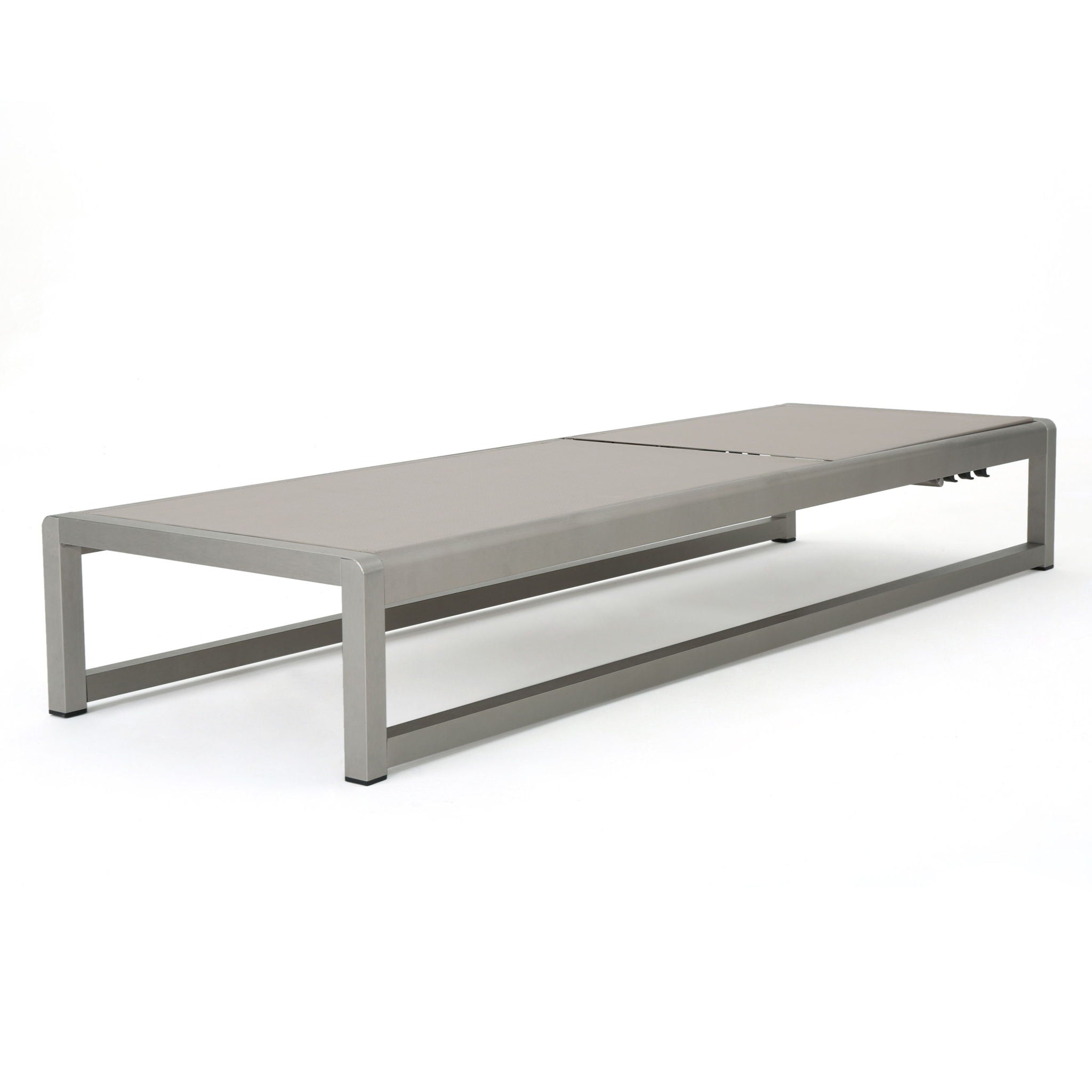 Outdoor Patio Chaise Lounge With 5 Reclining Positions