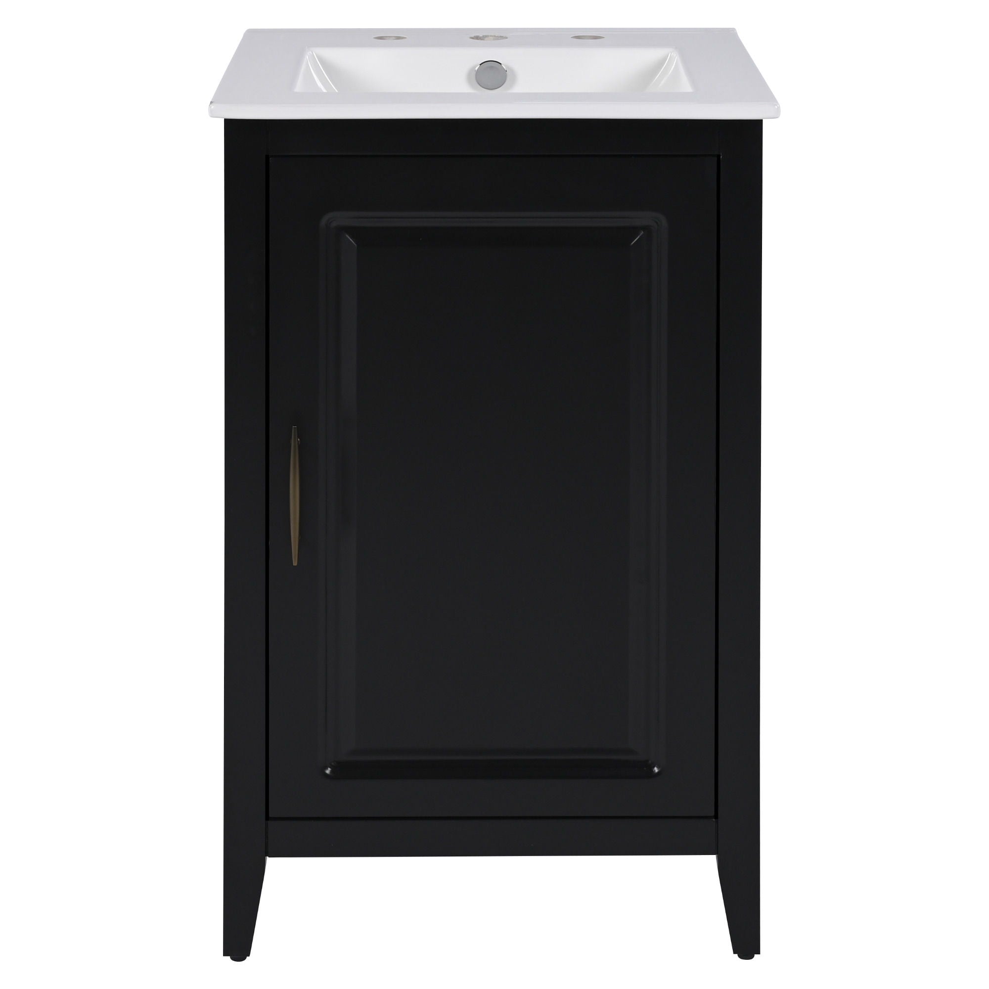 Modern Bathroom Vanity With Sink, Functional Drawer, Soft- Closing Door