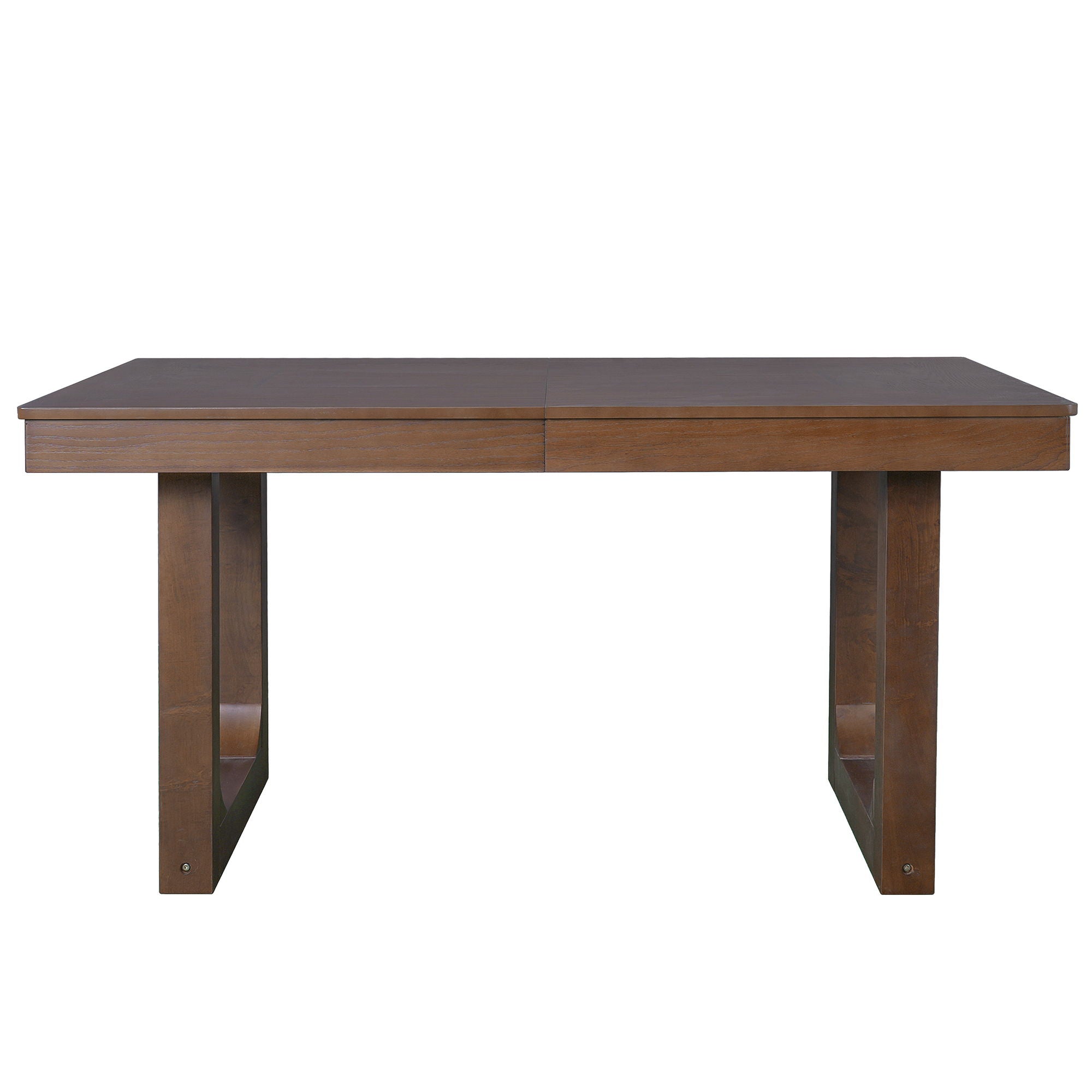 Farmhouse Wooden Kitchen Table With Removable Leaf