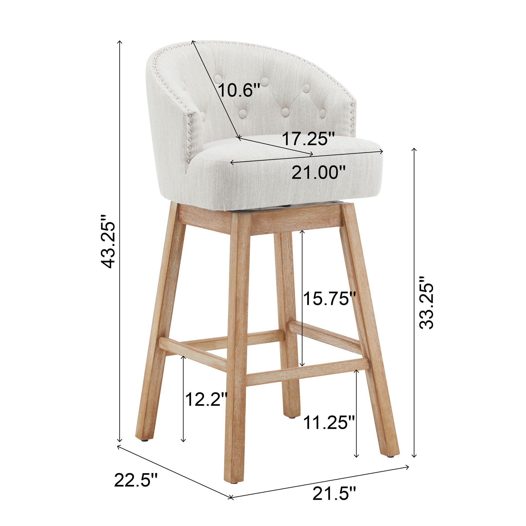 Swivel Counter Stools (Set of 2)