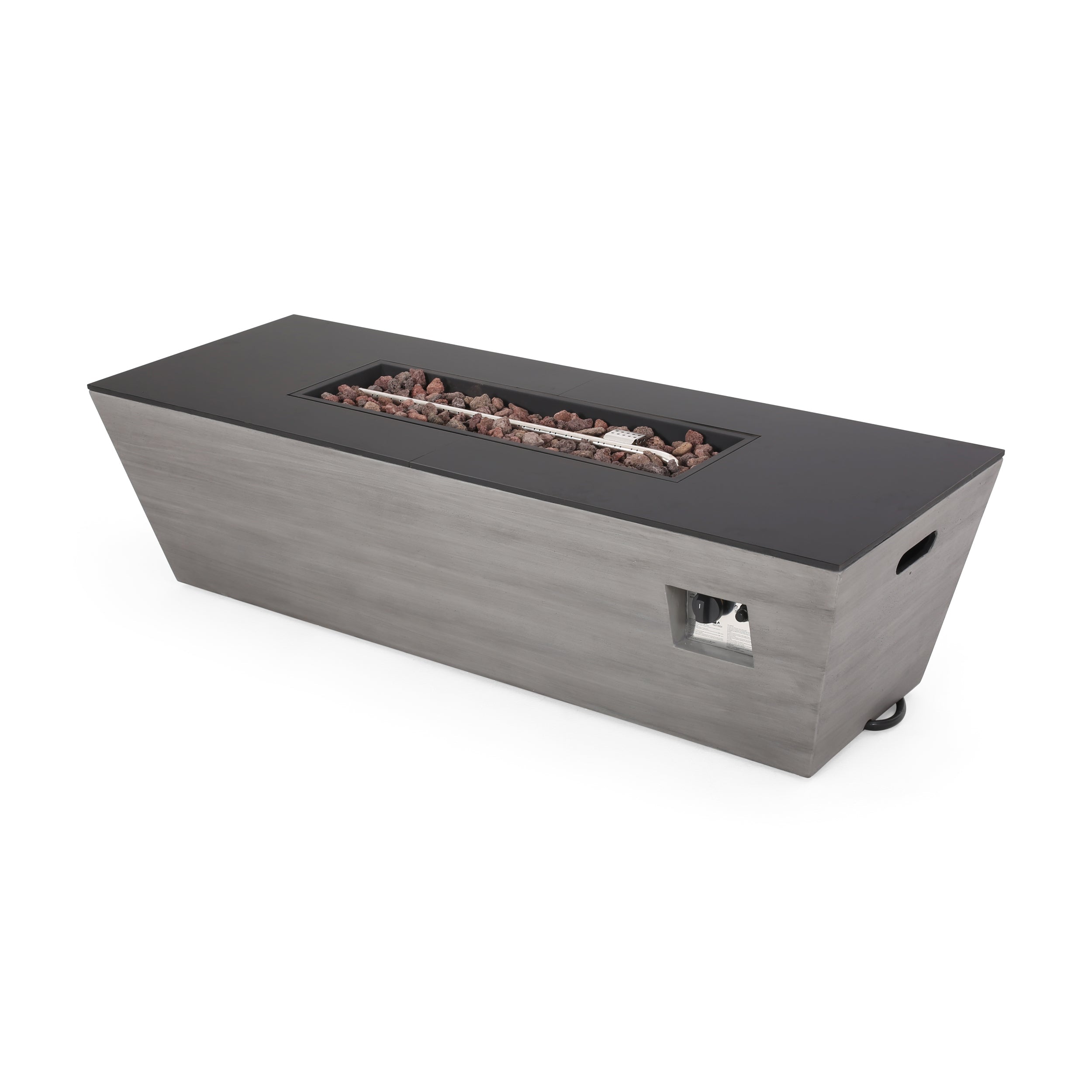 56" Rectangle MGO Fire Pit - 50,000 BTU