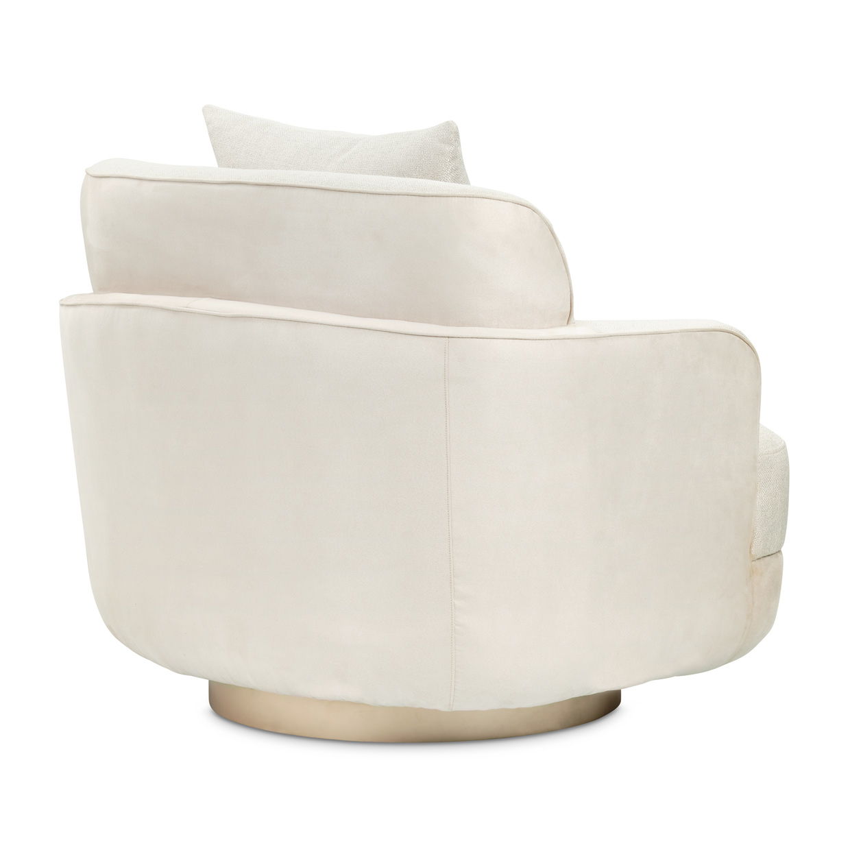 Aurora - Swivel Accent Chair - Linen/Moonlight