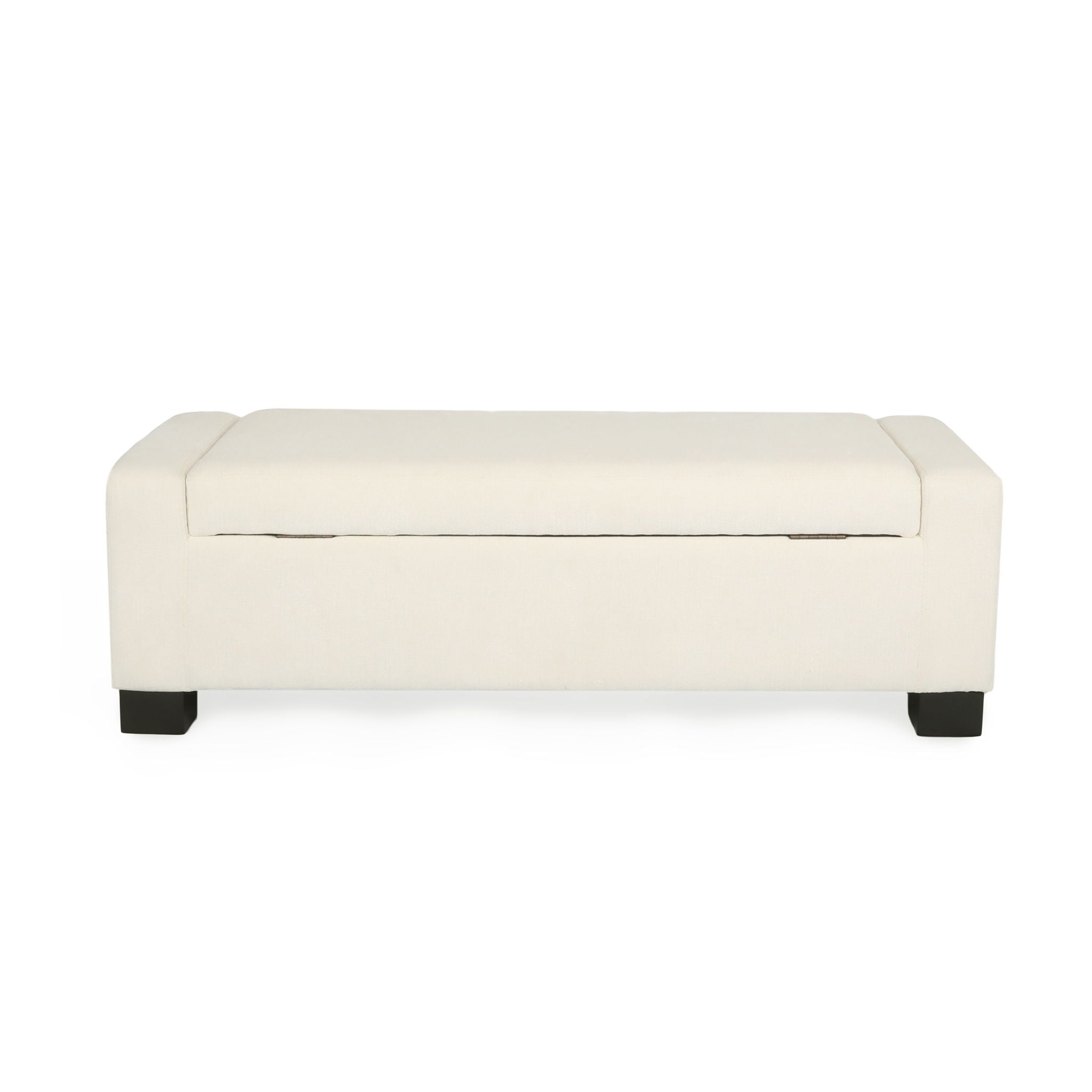Textured Fabric Ottoman Bench With Hinged Lid - Best Buy Furniture
