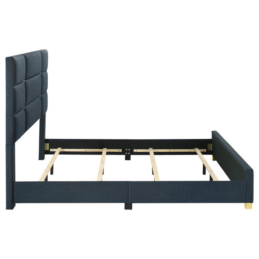 Ines - Fabric Upholstered Panel Bed