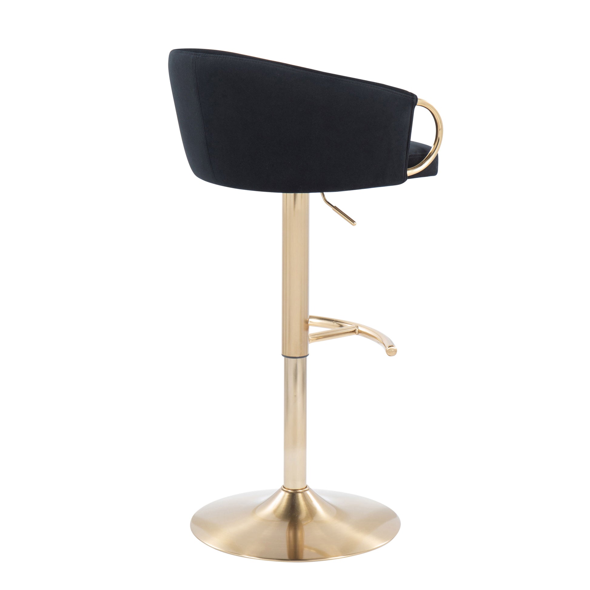 Claire - Contemporary / Glam Adjustable Bar Stool (Set of 2) - Best Buy Furniture