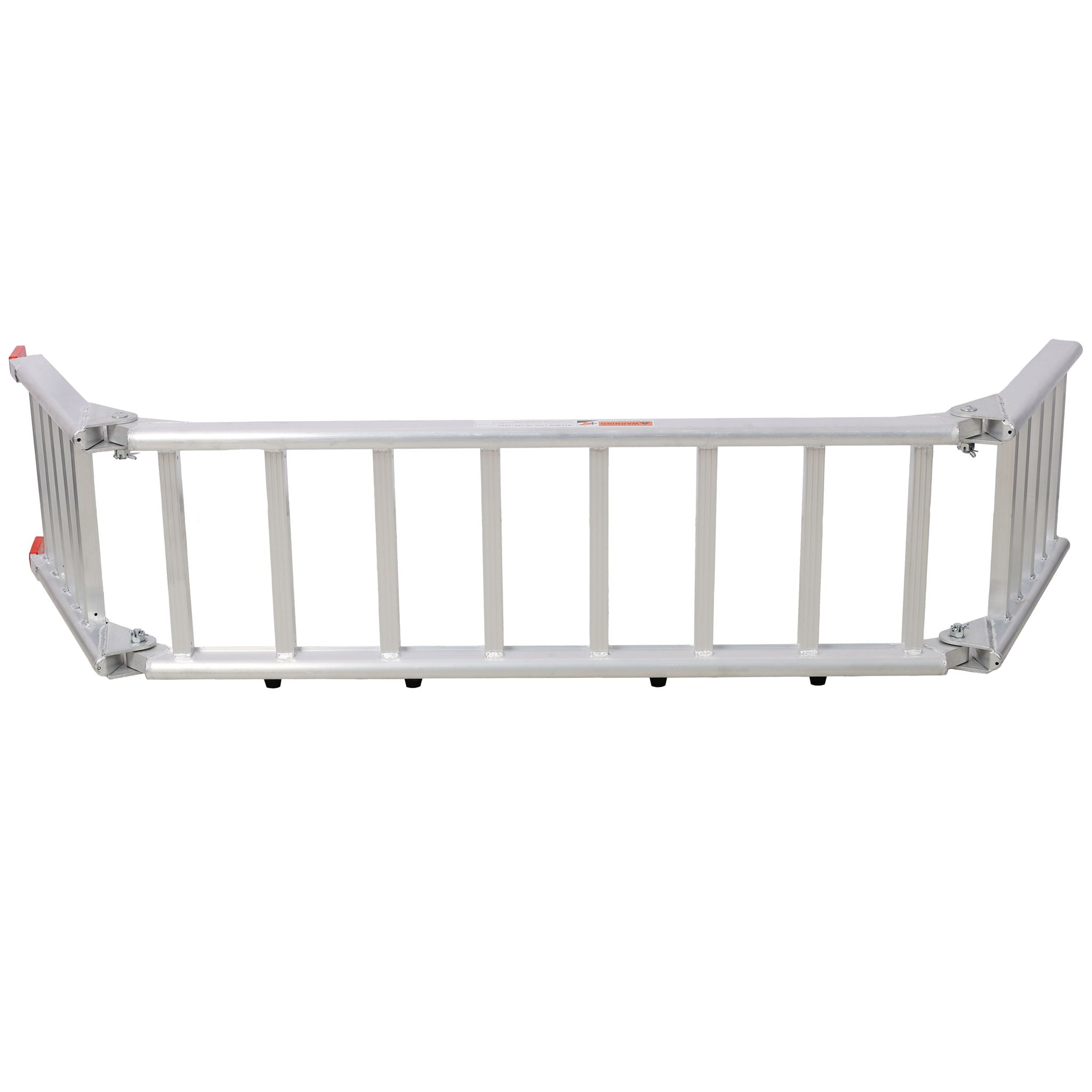 Ramp For Motorcycle / Lawn Mower / ATV, 2 In 1 Ramp And Tailgate Extender - Silver