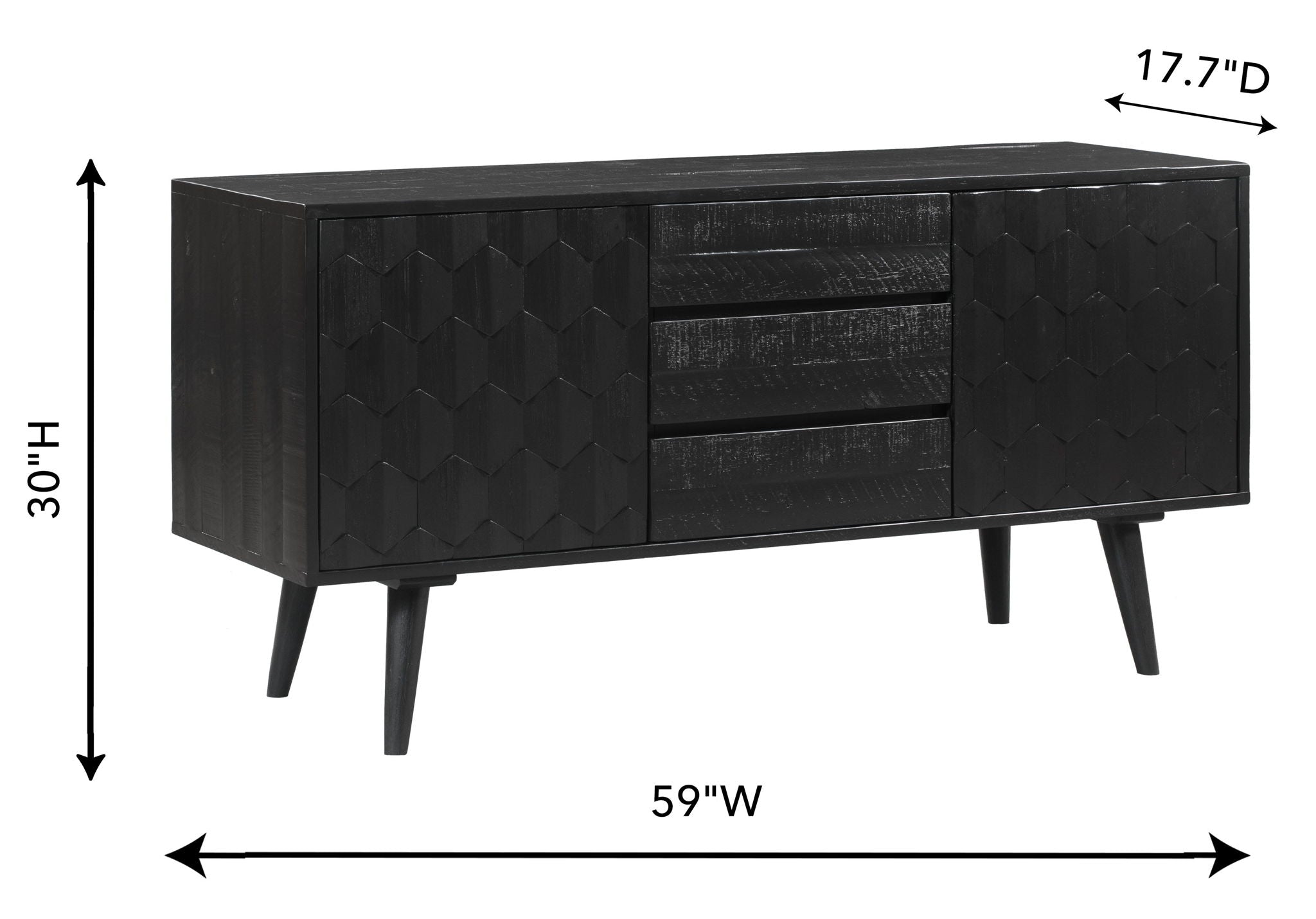 Valentina - Black Buffet - Black