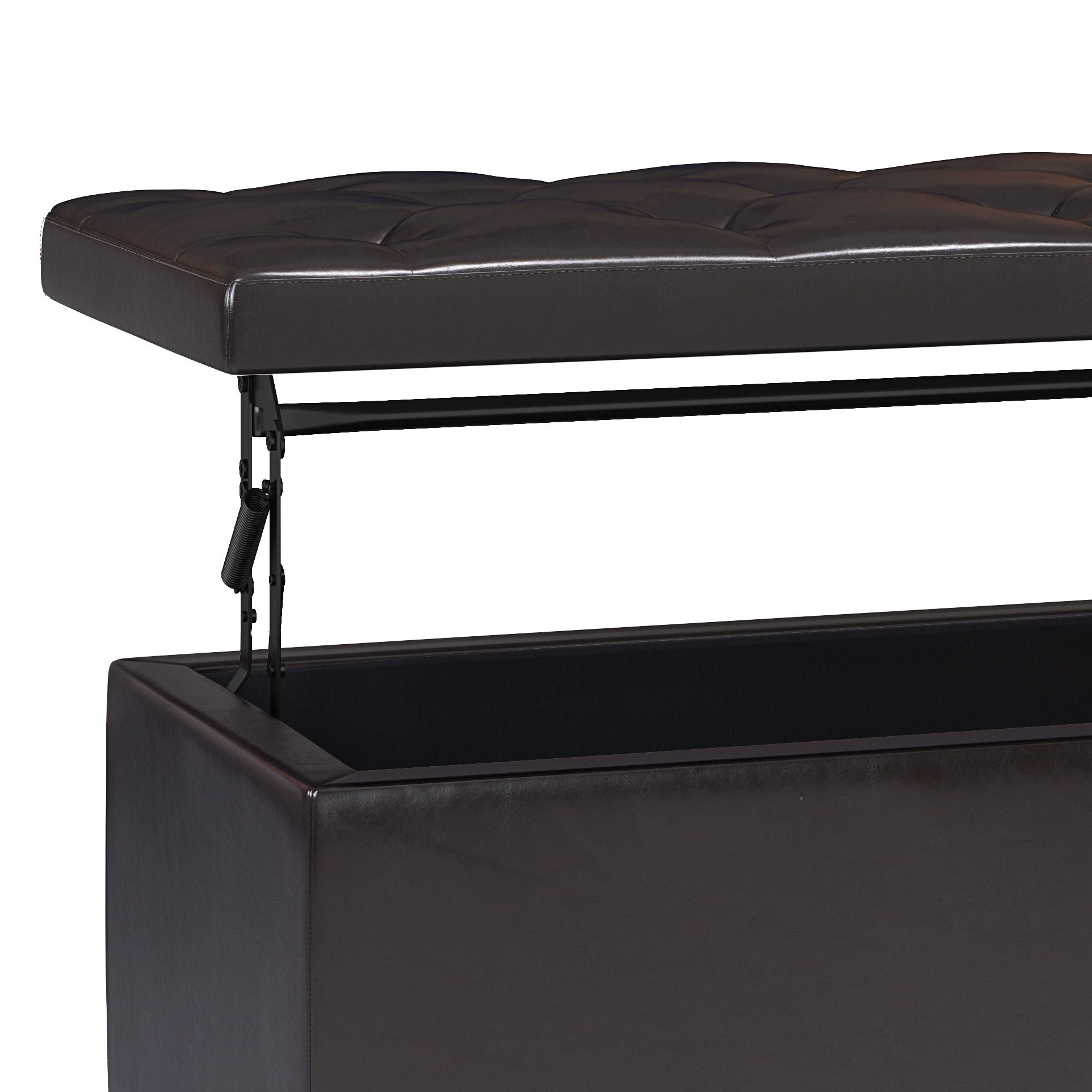 Hamilton - Upholstered Lift Top Rectangular Storage Ottoman - Best Buy Furniture