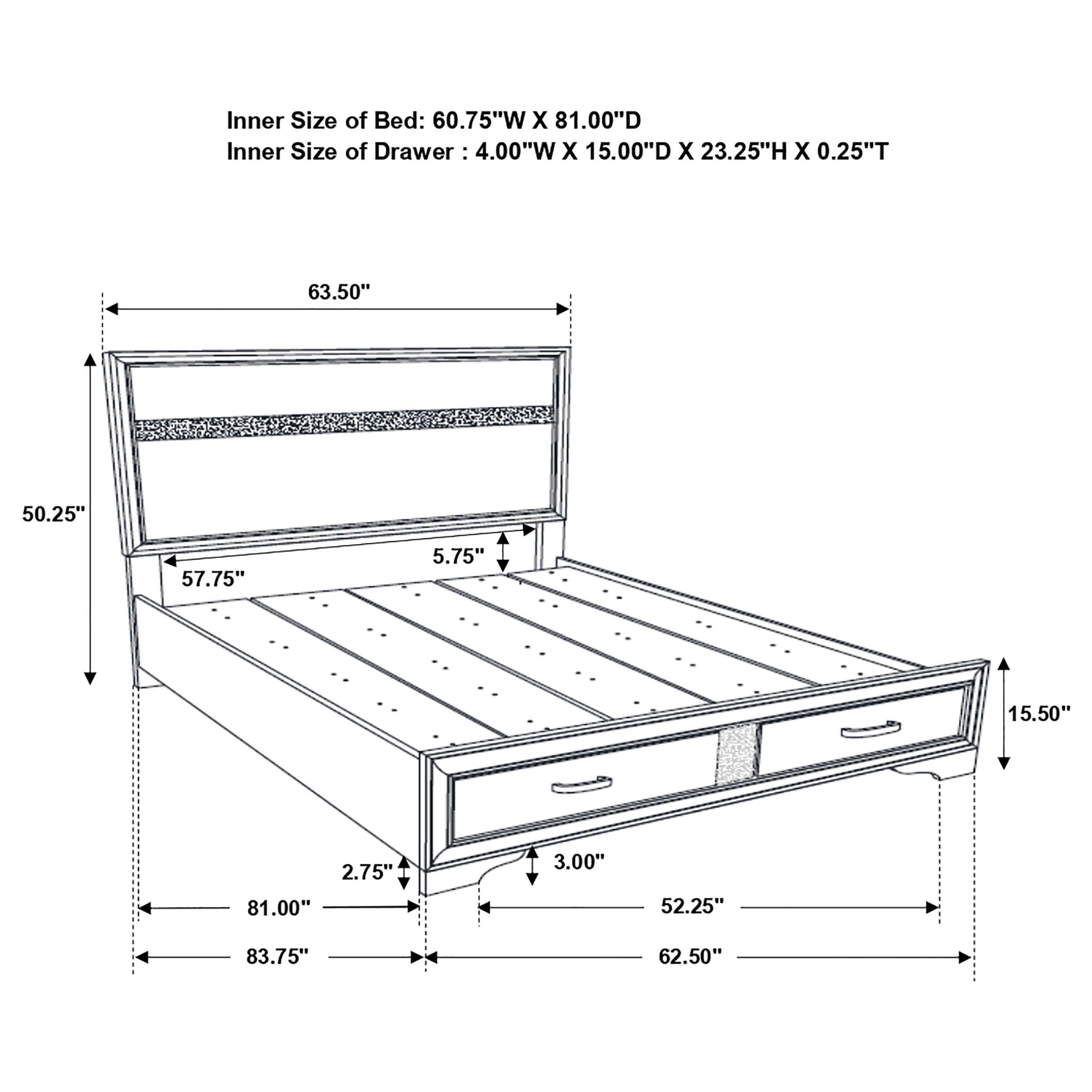 Orchid - Storage Panel Bed