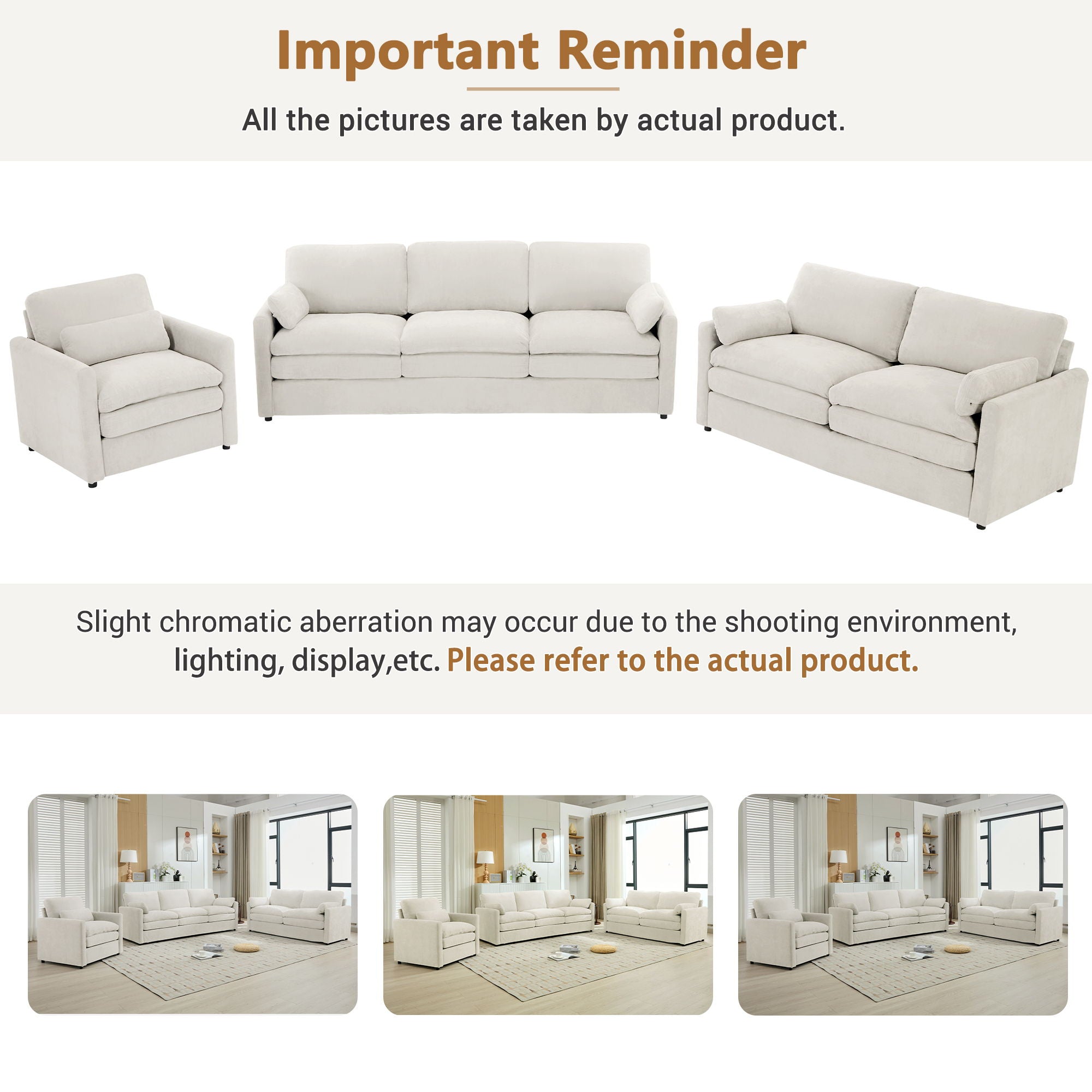 Cloud Sofa Set Couch For Living Room - Beige - Best Buy Furniture