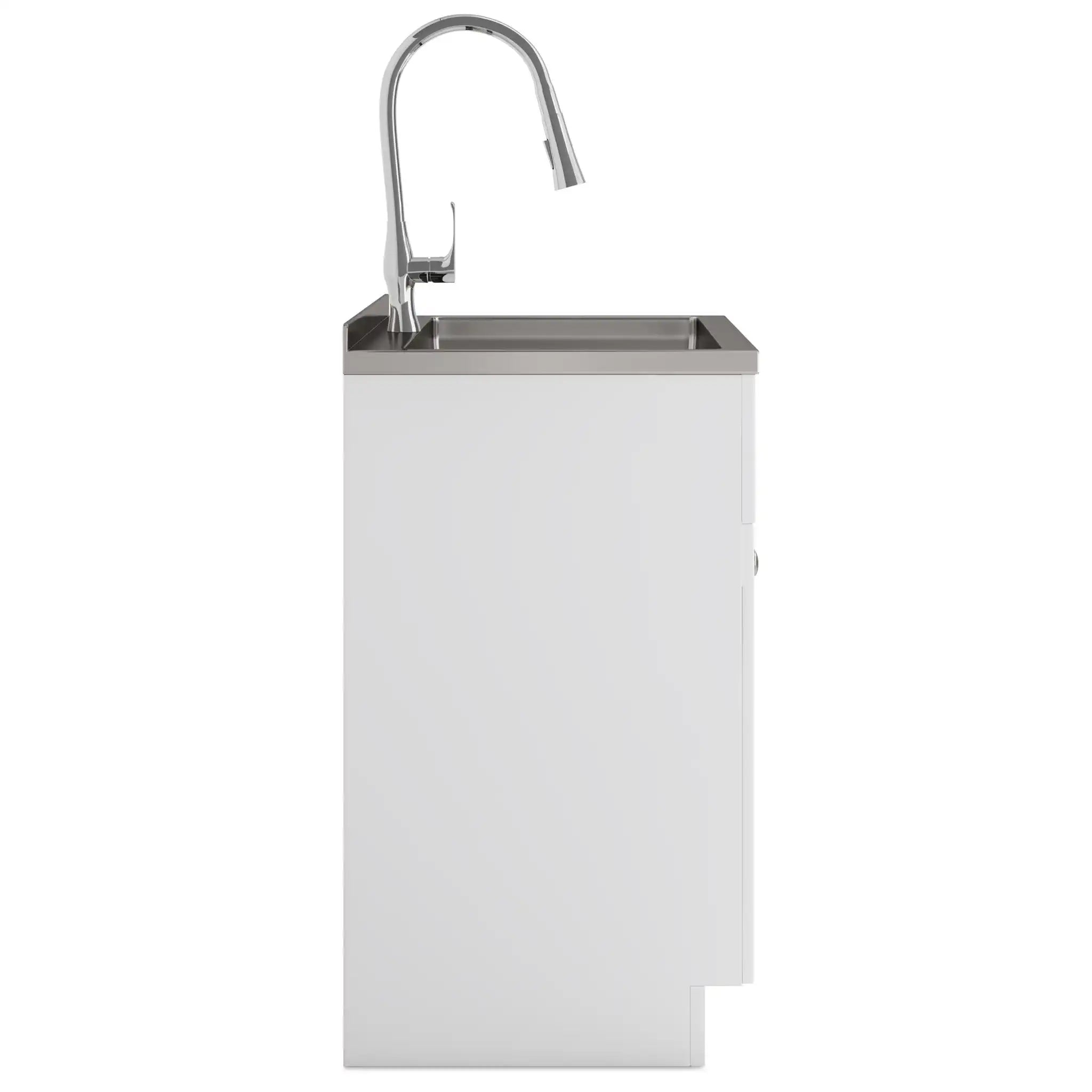 Beckham - Laundry Cabinet & Faucet And Stainless Steel Sink