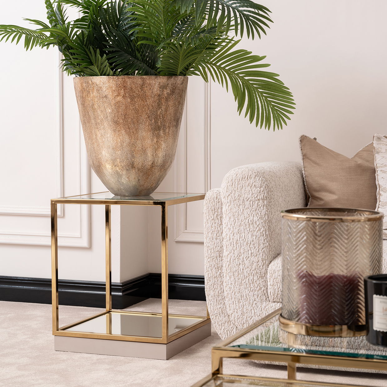 Savannah Breeze - End Table - Bright Gold