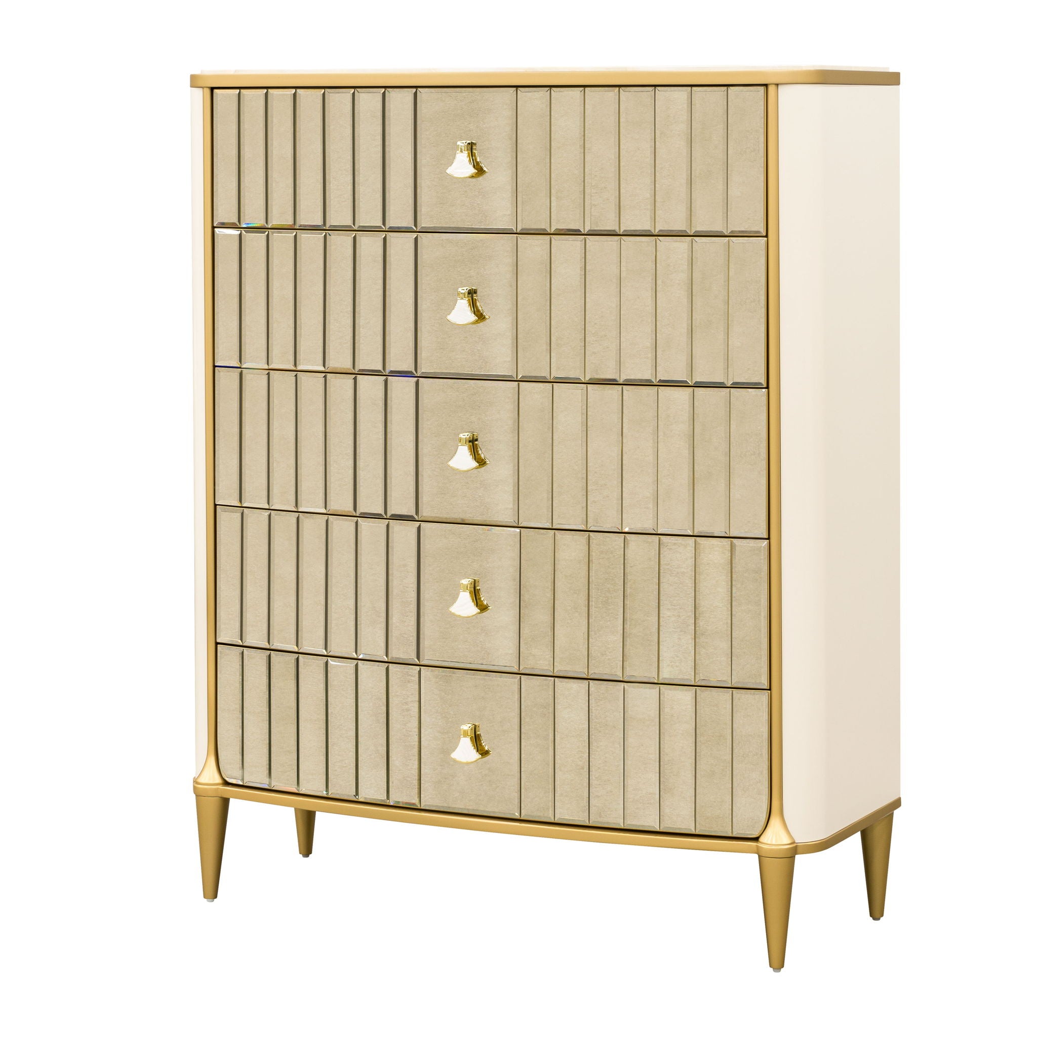 Scotts Square - 5-Drawer Chest - Light Champagne