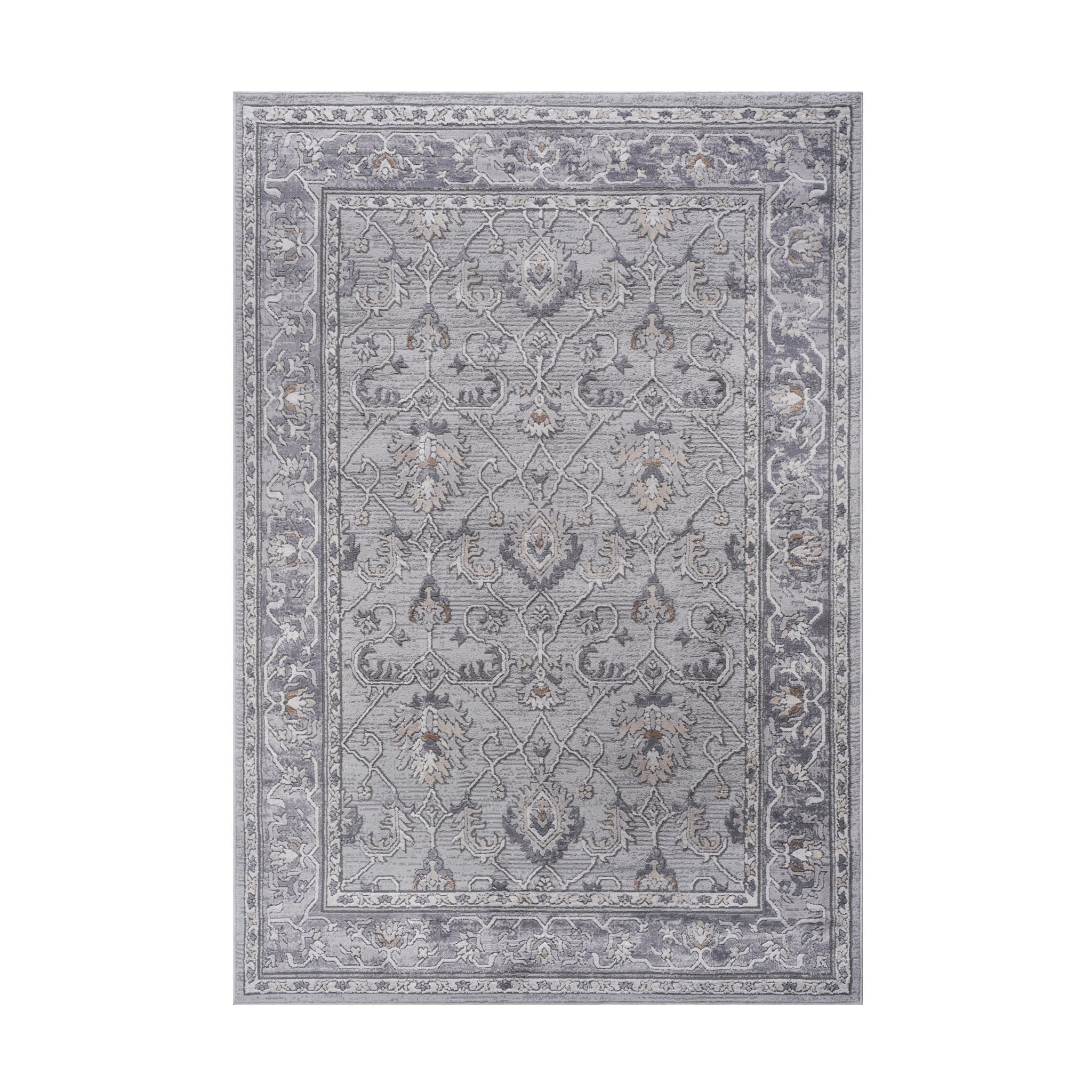 Marfi - 8' X 10' Oriental Area Rug - Ivory / Gray