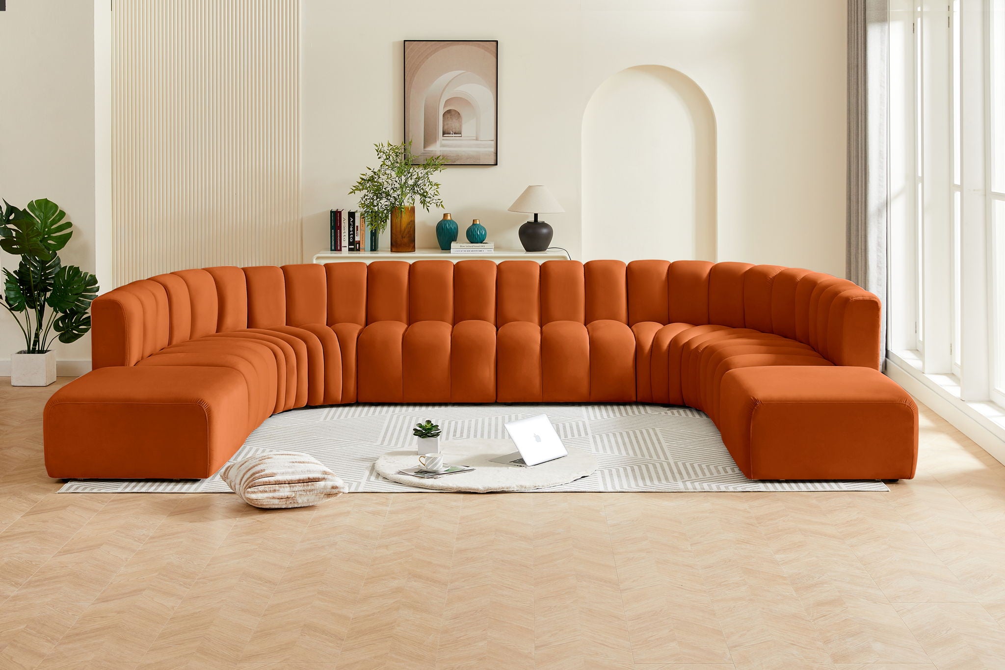 Arc - Velvet Modular Sectional