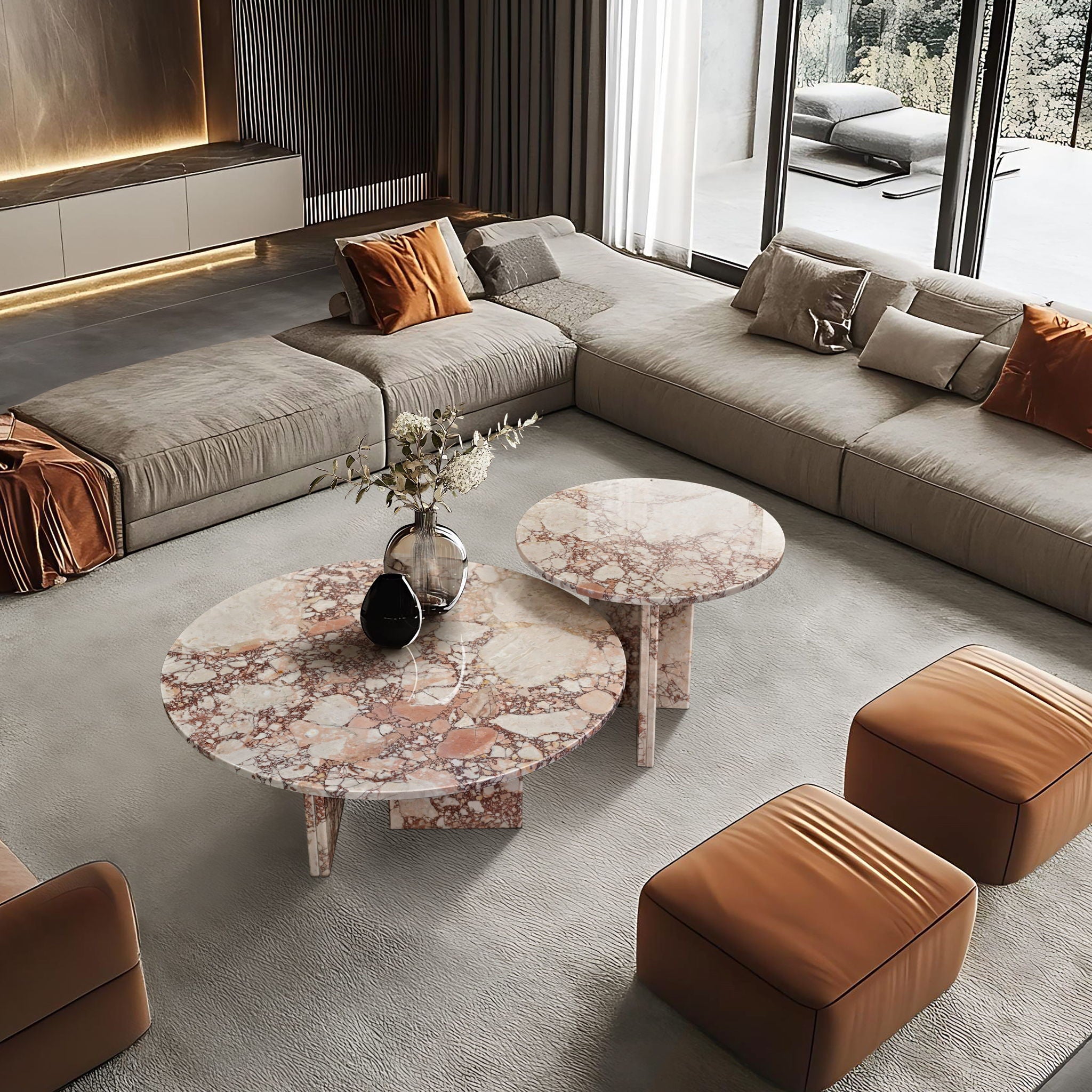 Elegant Coffee Duo Table Set