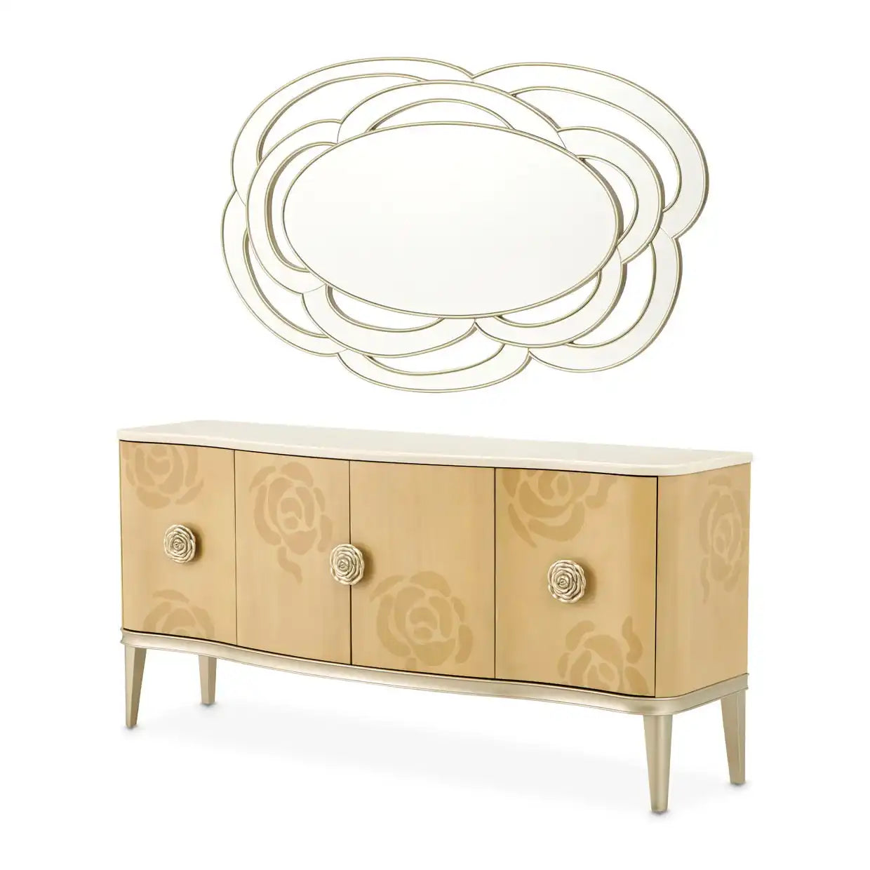 Camellia Field - Wood Sideboard