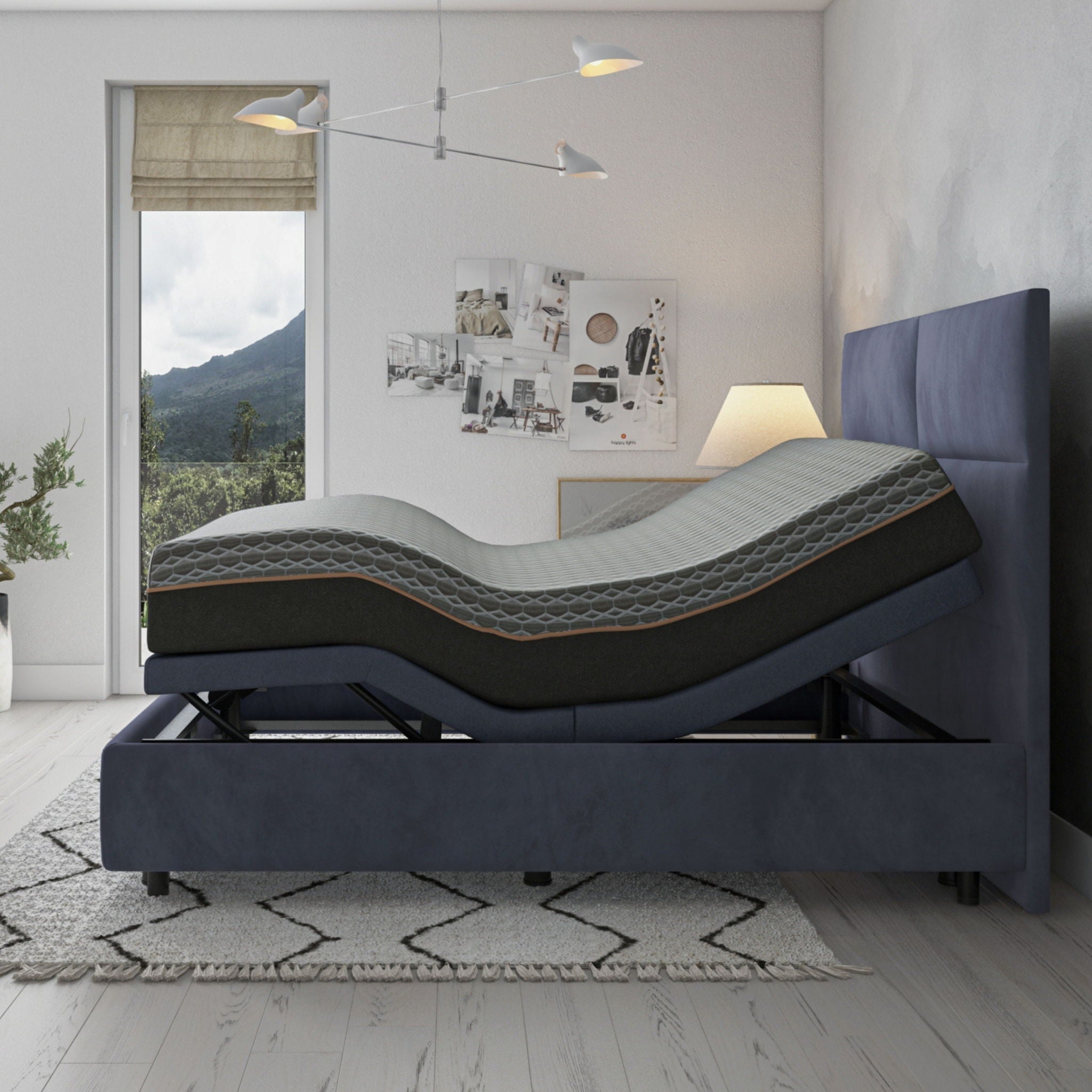 Copper Lux Hybrid - 14" Mattress With Copper Infused Contouring Memory Comfort Layer And Supportive Coil System