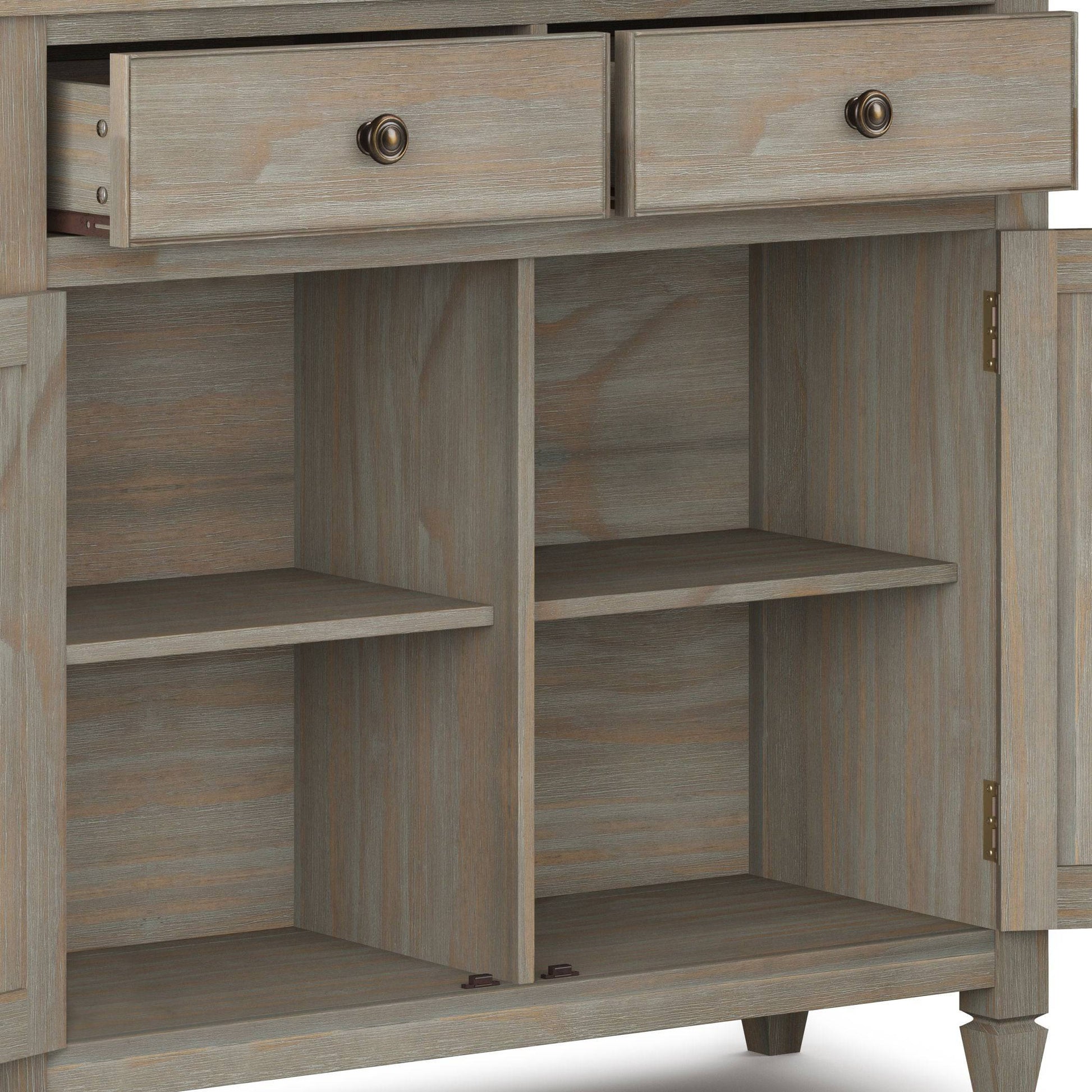 Connaught - Entryway Storage Cabinet - Distressed Gray - Best Buy Furniture