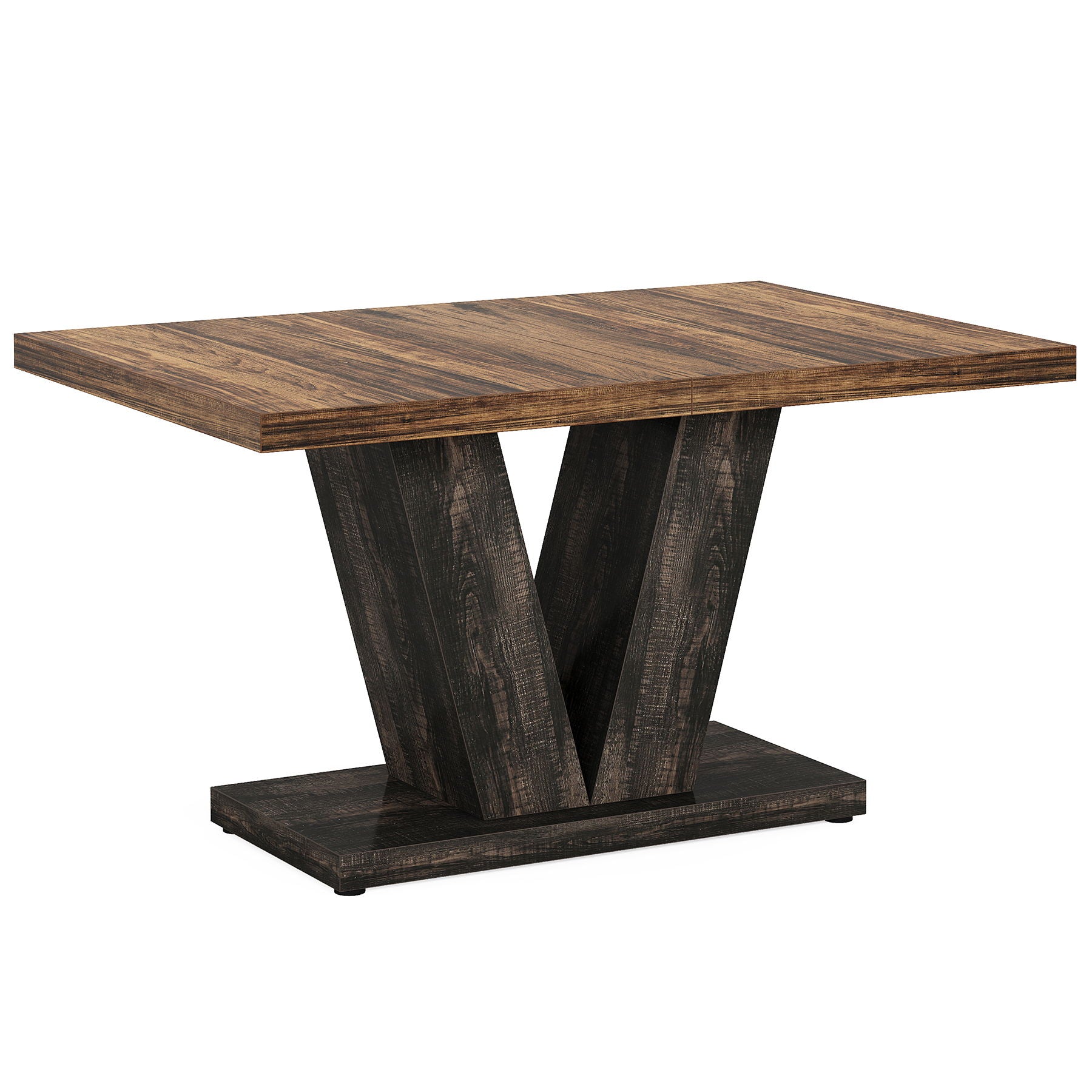Dining Table With Pedestal Base For 4 - 6 People