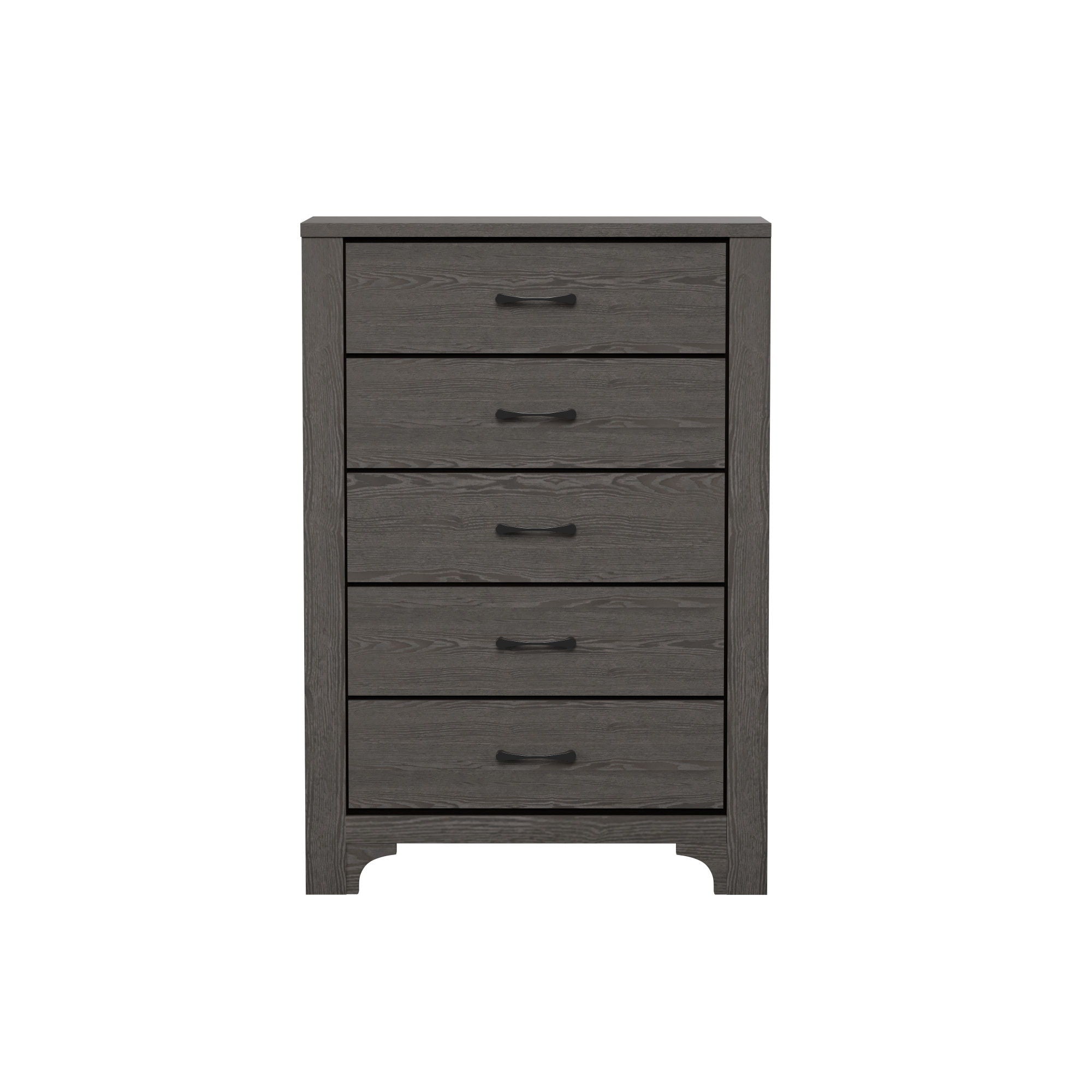 5 Drawer Dresser - Gray / Brown