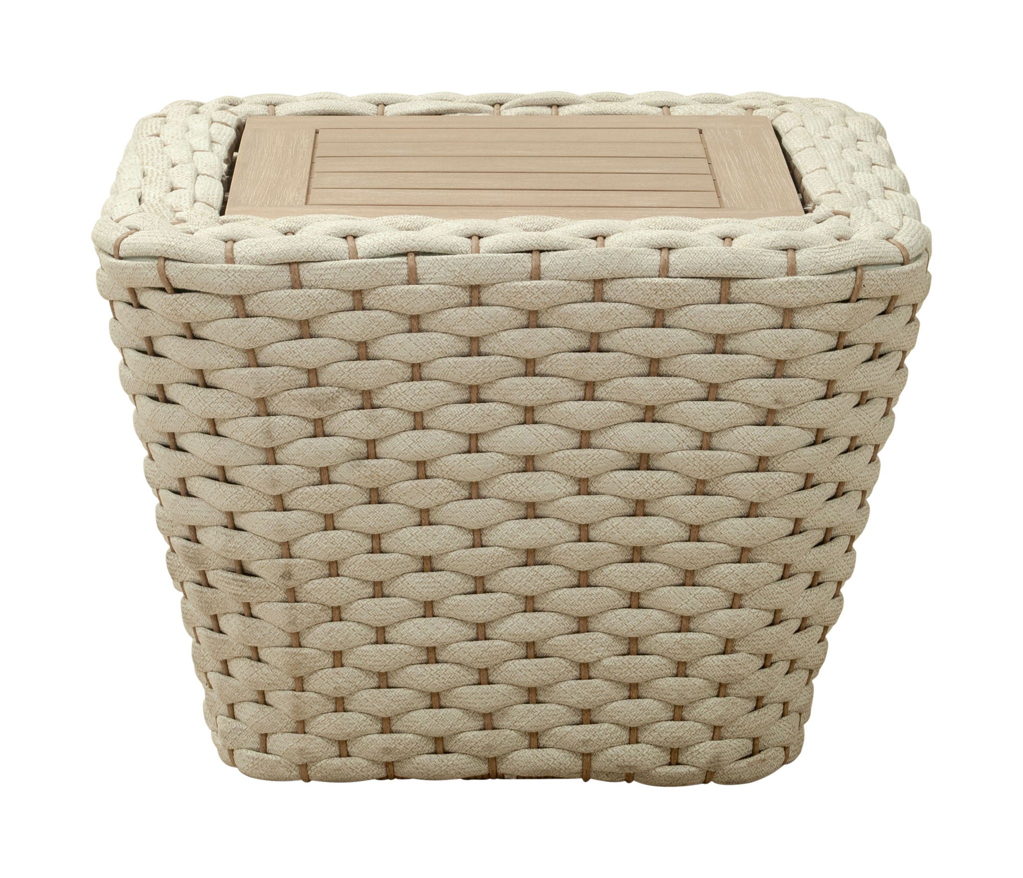 Antul - Outdoor Coffee Table - White & Natural