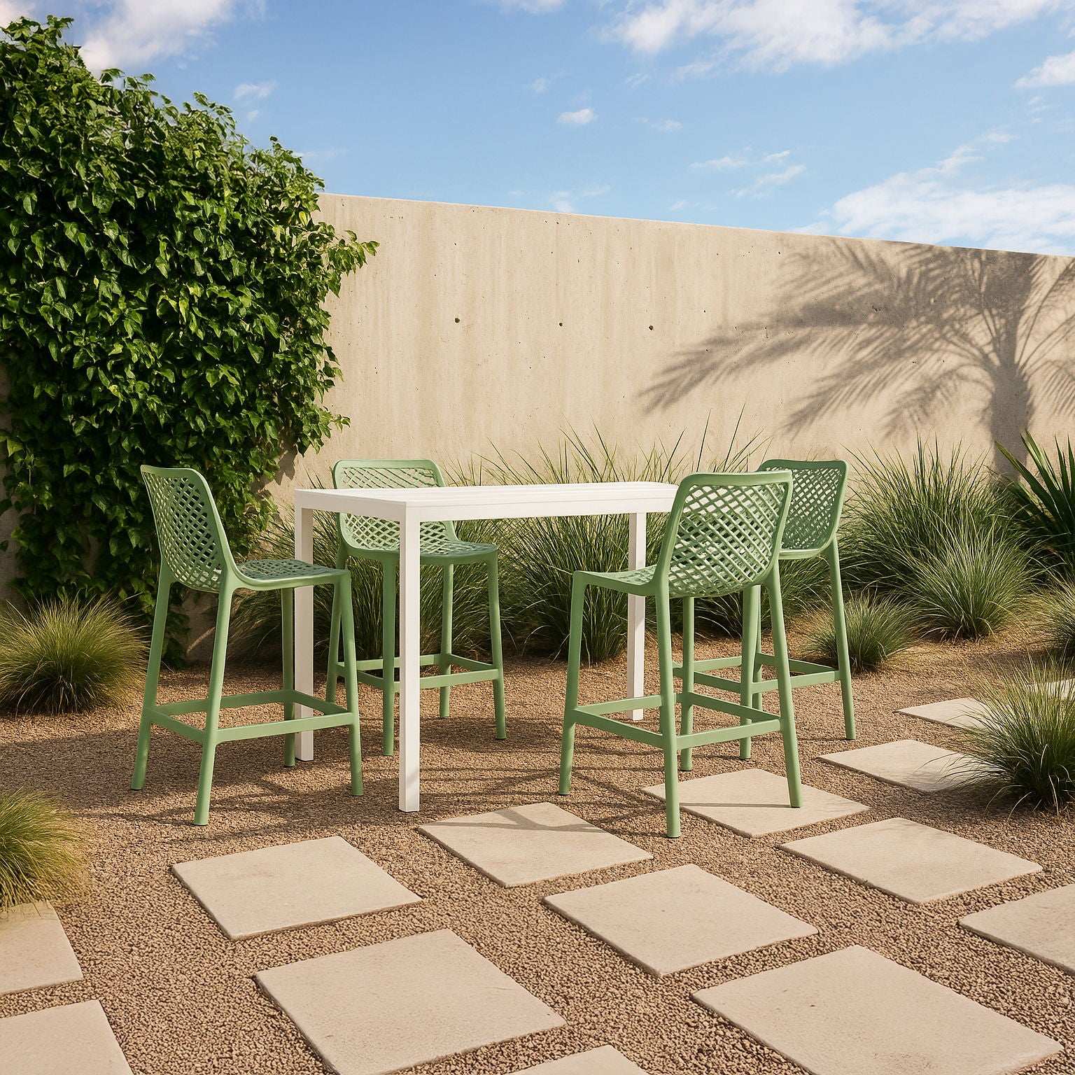 Mykonos - Outdoor Patio Stool (Set of 2)