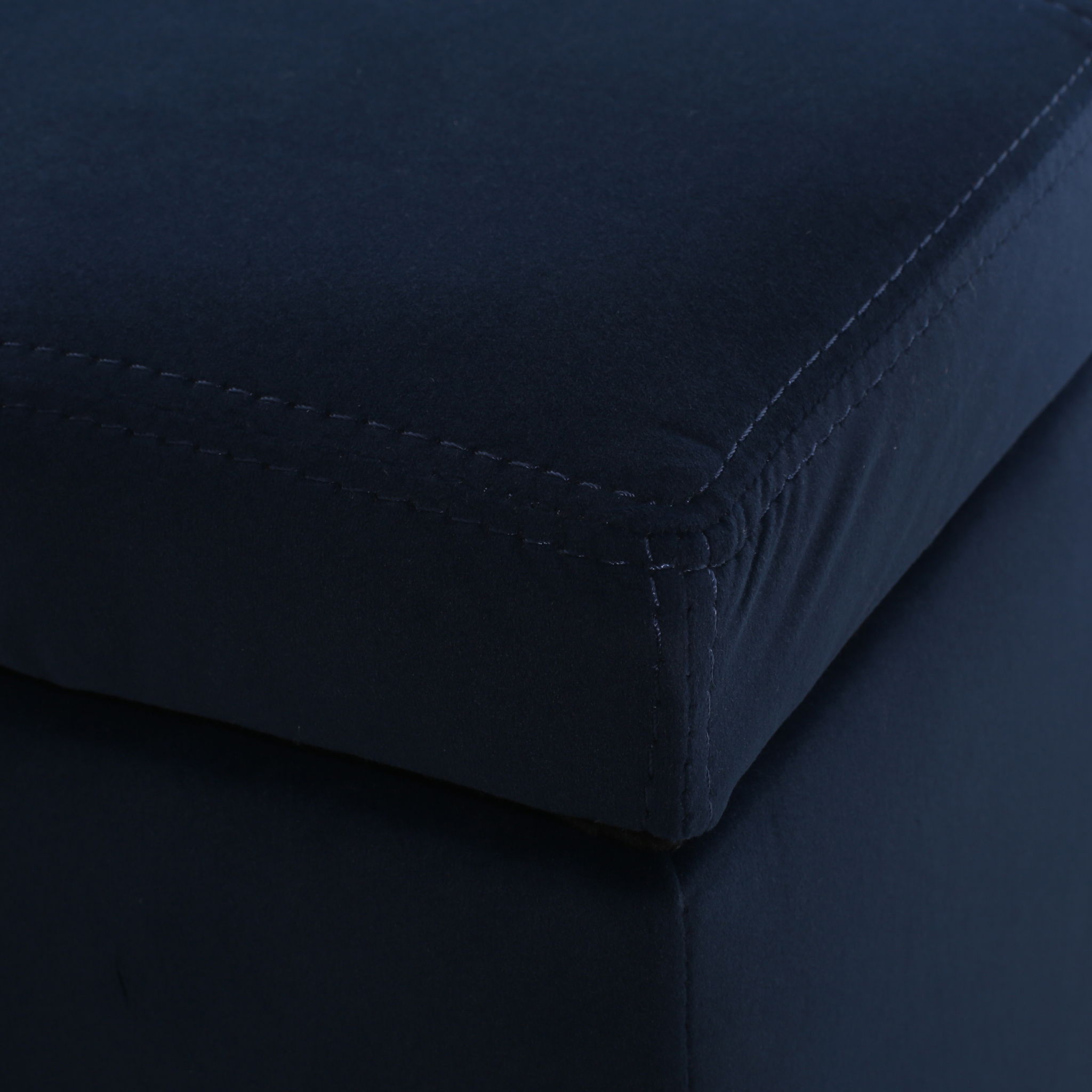 Velvet Storage Bench, Upholstered End Of Bed, Storage Ottoman Benches, Fabric Ottoman Bench With Large Storage Space For Living Room Entryway Bedroom - Dark Blue