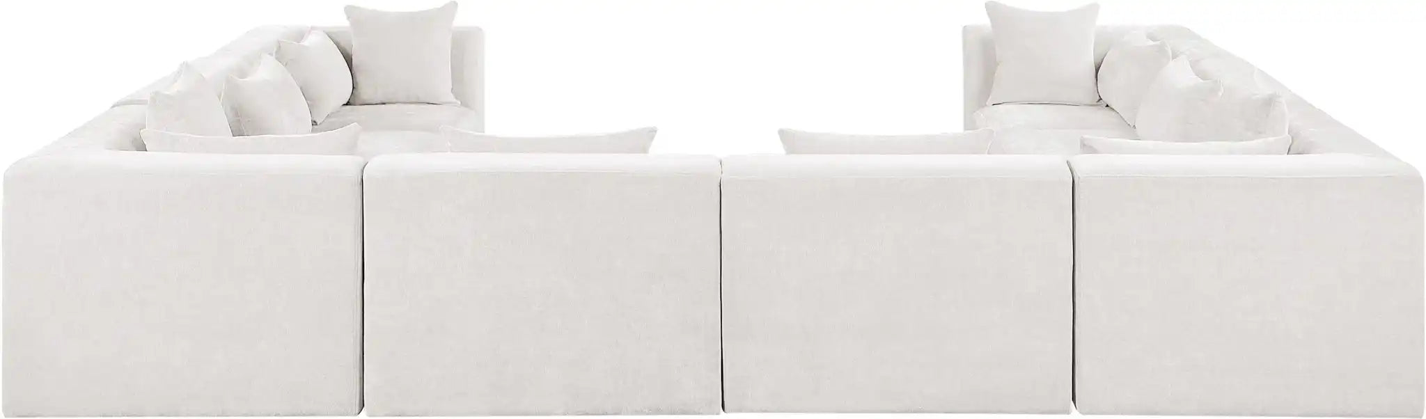 Stellar - 8 Piece Chenille Fabric Upholstered Modular Sectional