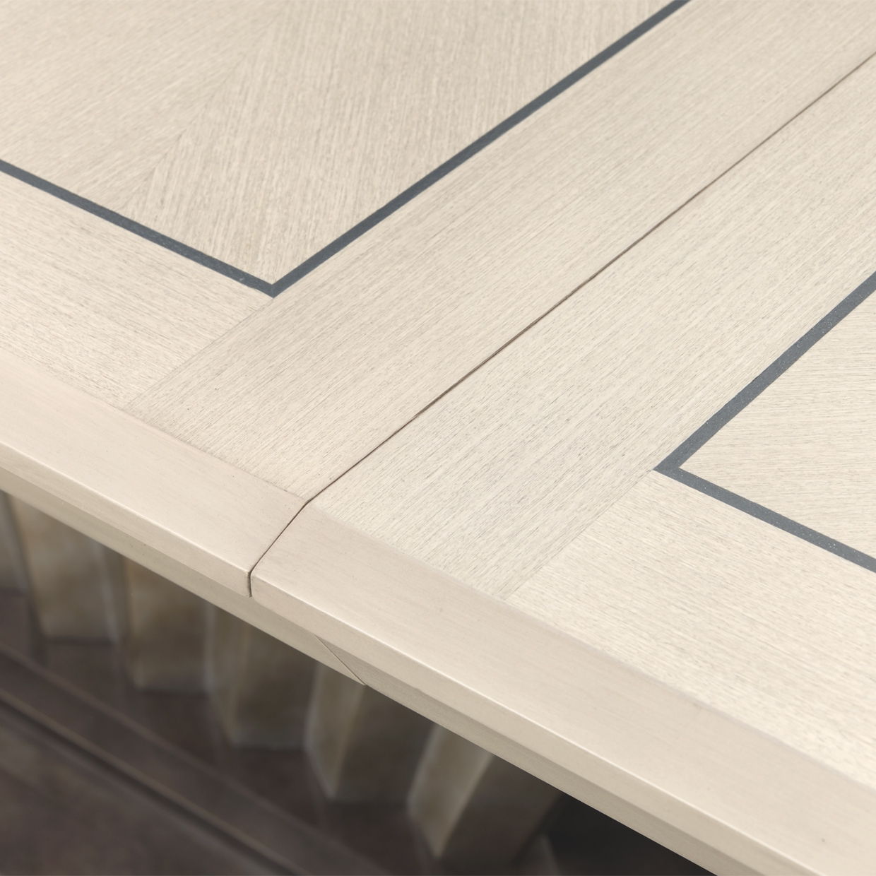 Fantosini - Pedestal Dining Table - Silver Mist - Best Buy Furniture